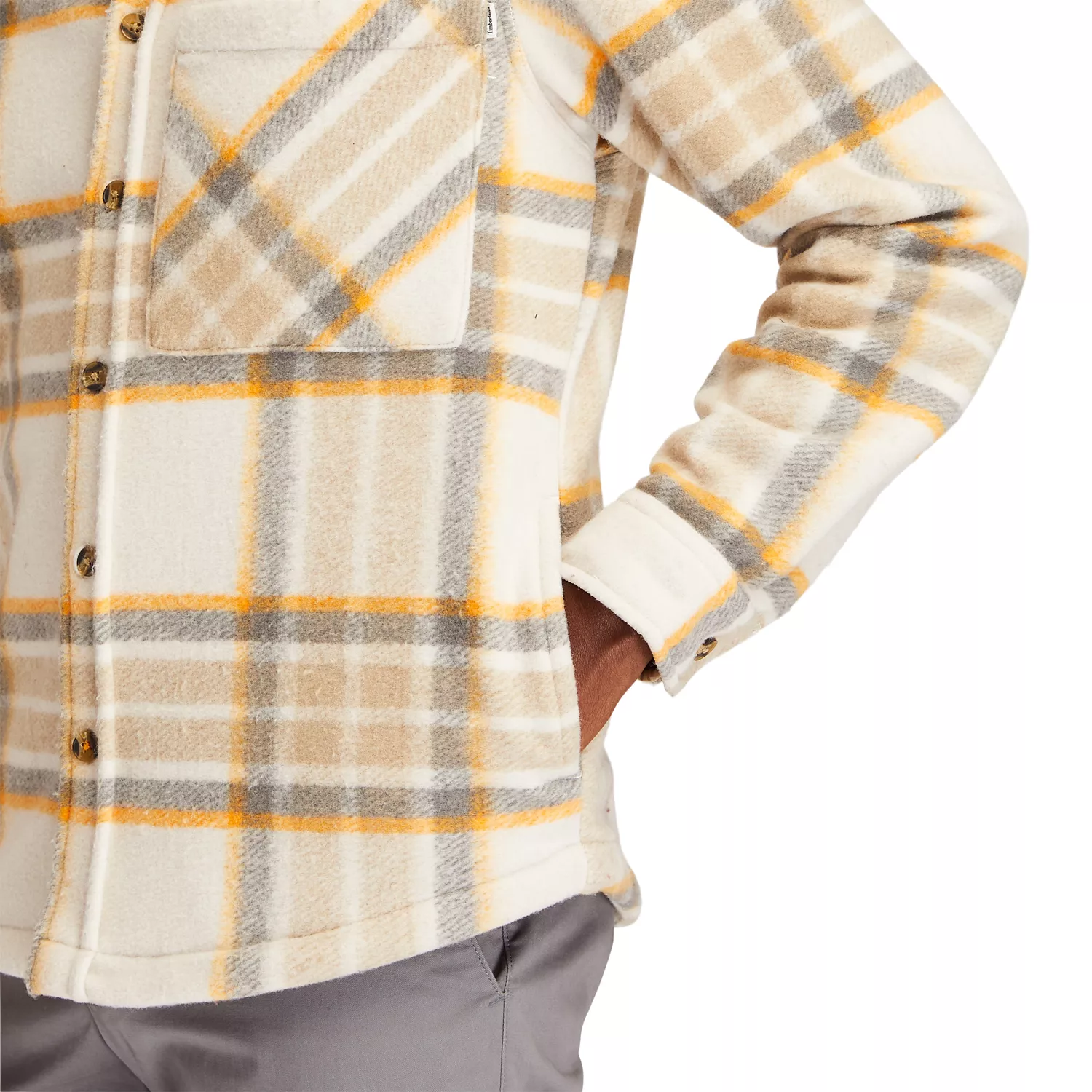 Men's Plaid Fleece Overshirt