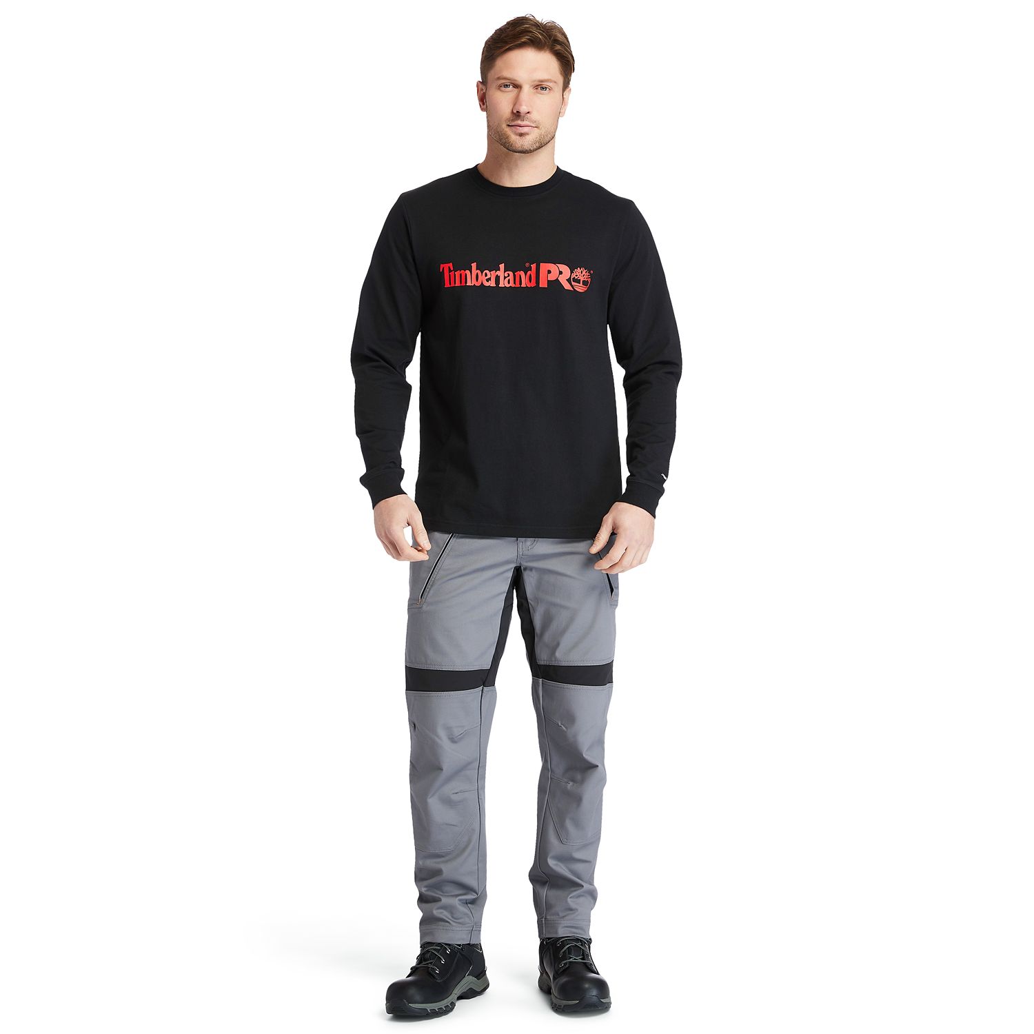 Men's Timberland PRO Base Plate Long-Sleeve Graphic T-Shirt