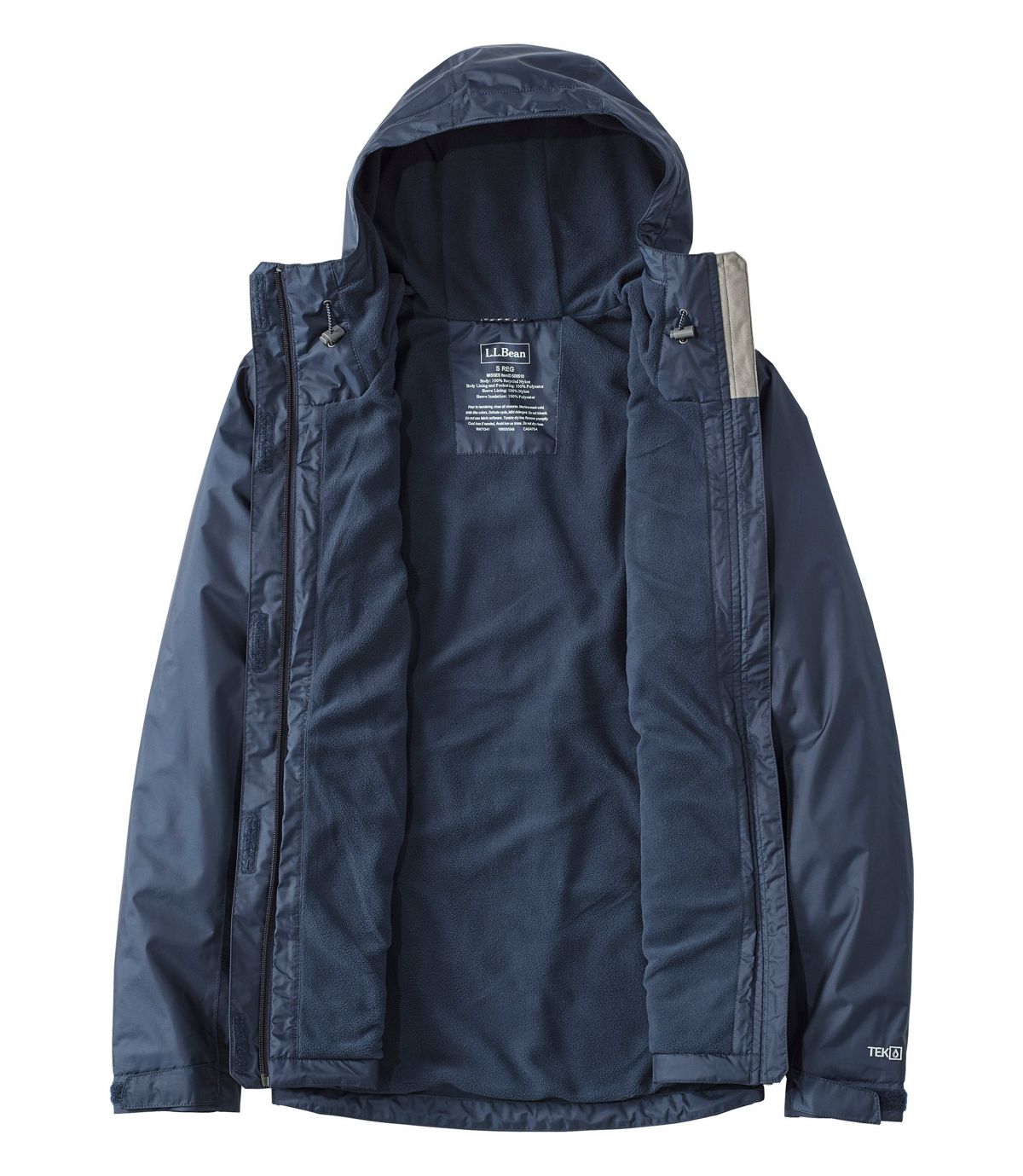 L.L.Bean Women's Trail Model Rain Jacket, Fleece-Lined