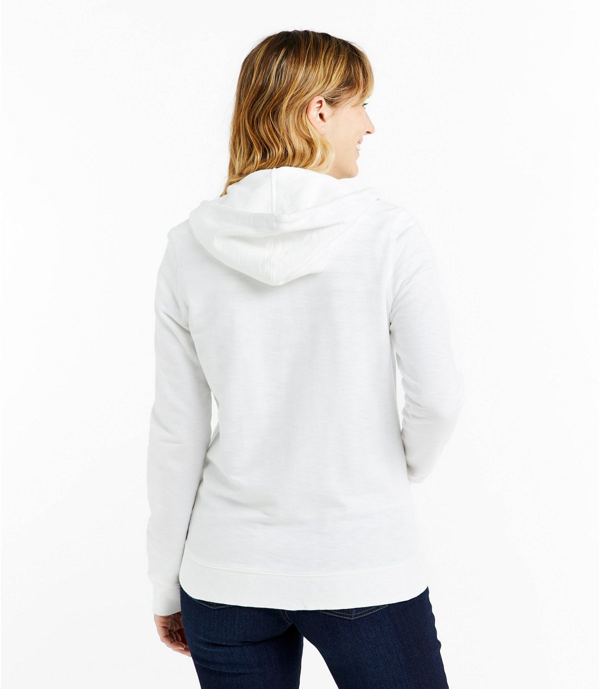 L.L.Bean Women's Organic Cotton Hooded Sweatshirt, Long-Sleeve