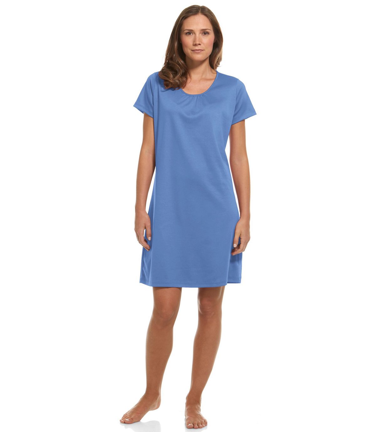 L.L.Bean Women's Supima Nightgown, Short-Sleeve