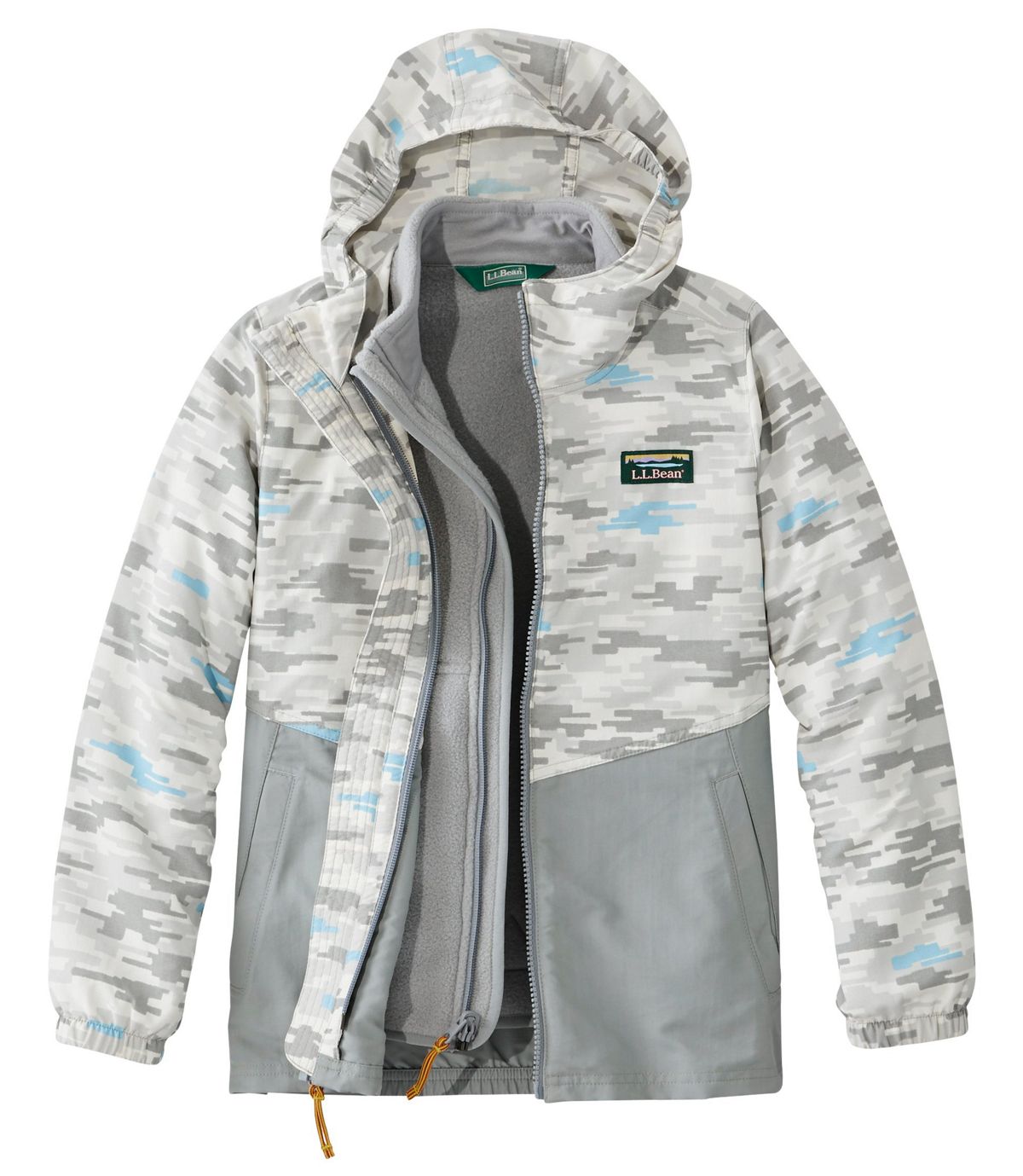 L.L.Bean Kids' Mountain Classic 3-in-1 Jacket, Print
