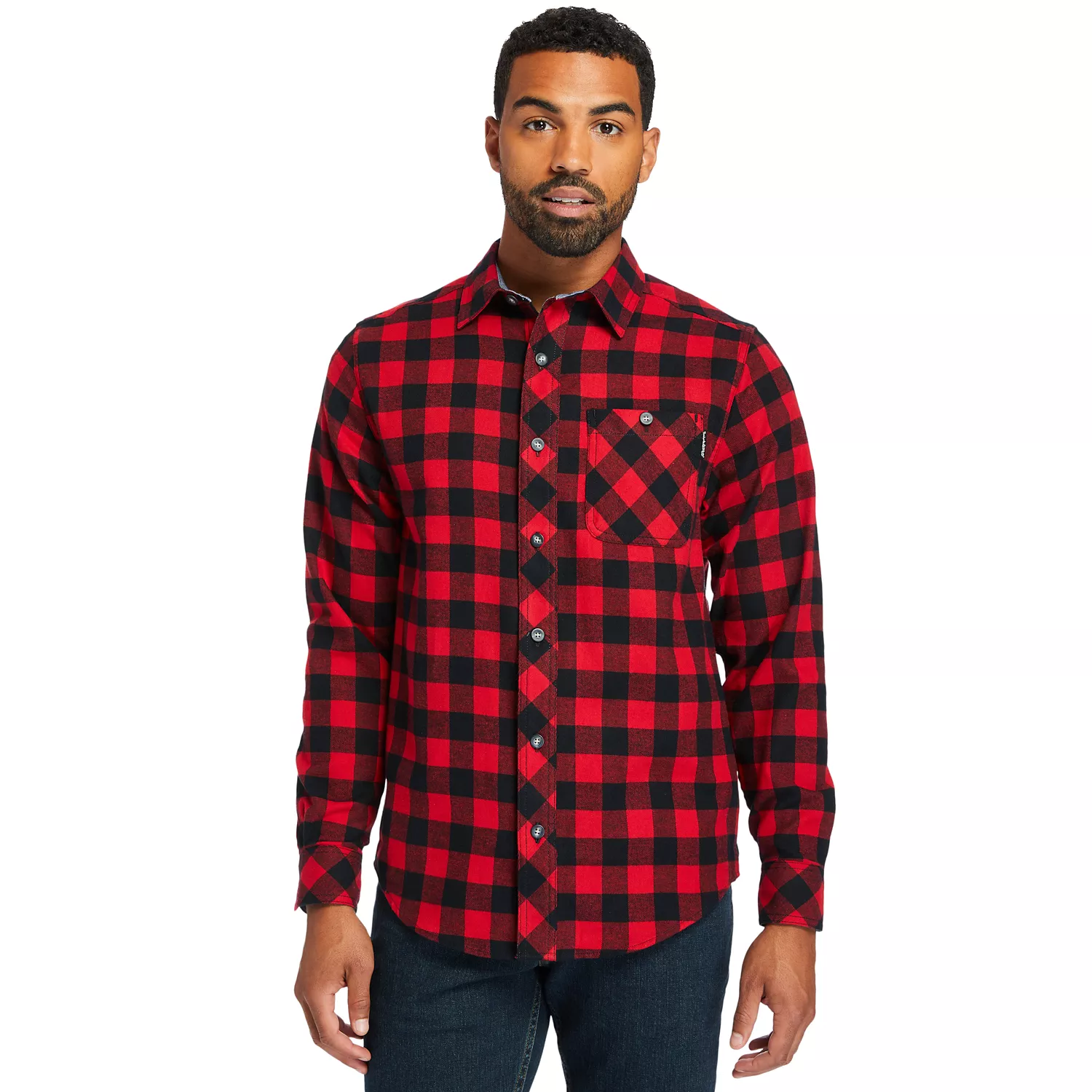 Men's Timberland PRO Woodfort Midweight Flannel Work Shirt