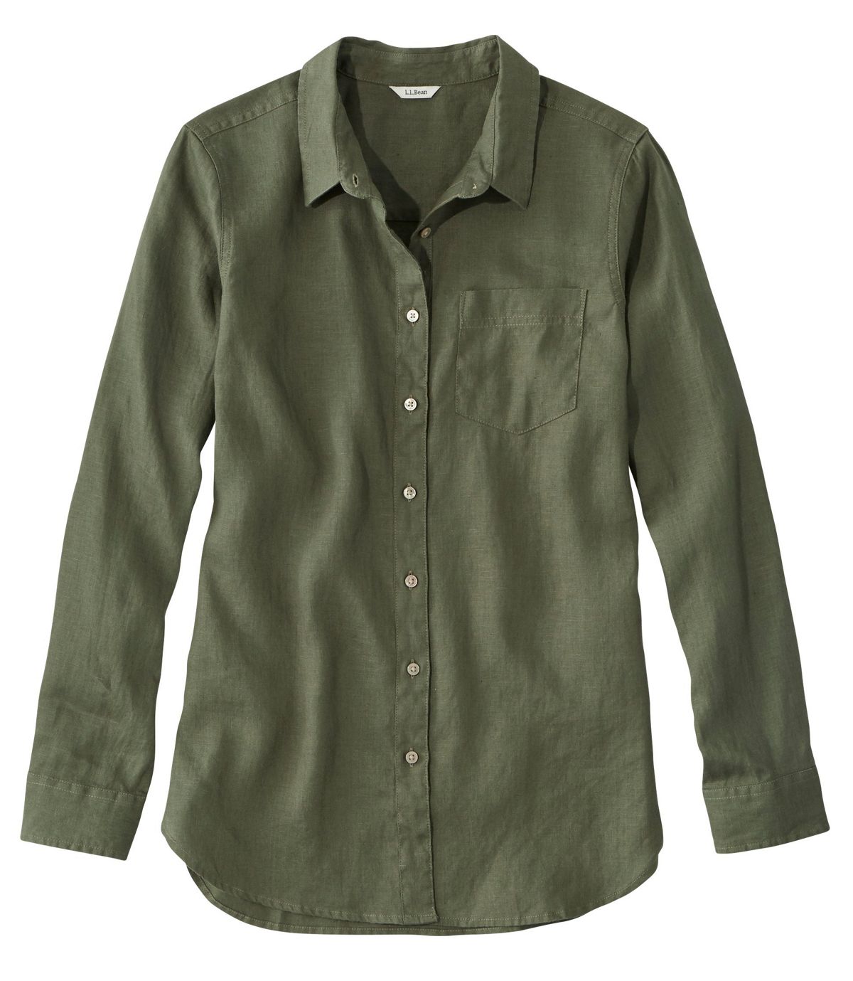L.L.Bean Women's Premium Washable Linen Shirt, Tunic