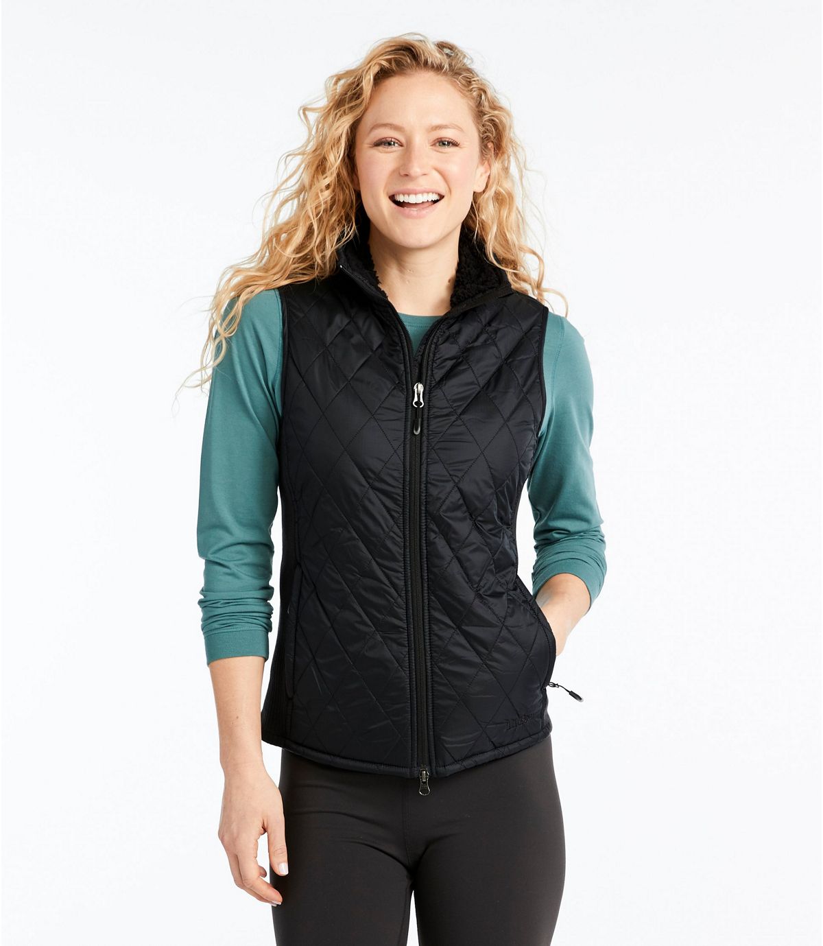 L.L.Bean Women's Fleece-Lined Fitness Vest