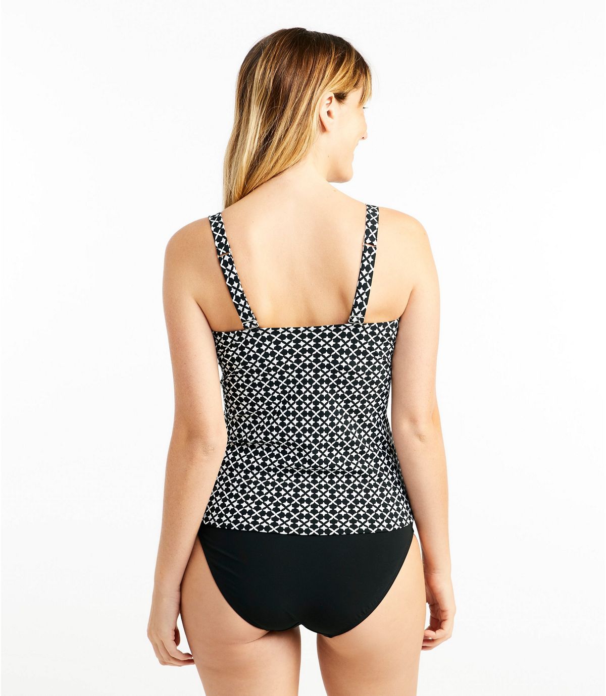 L.L.Bean Women's Slimming Swimwear, Tankini Top Print