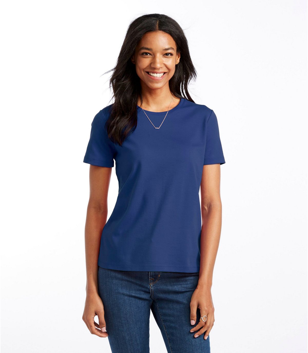 L.L.Bean Women's L.L.Bean Tee, Short-Sleeve Crewneck