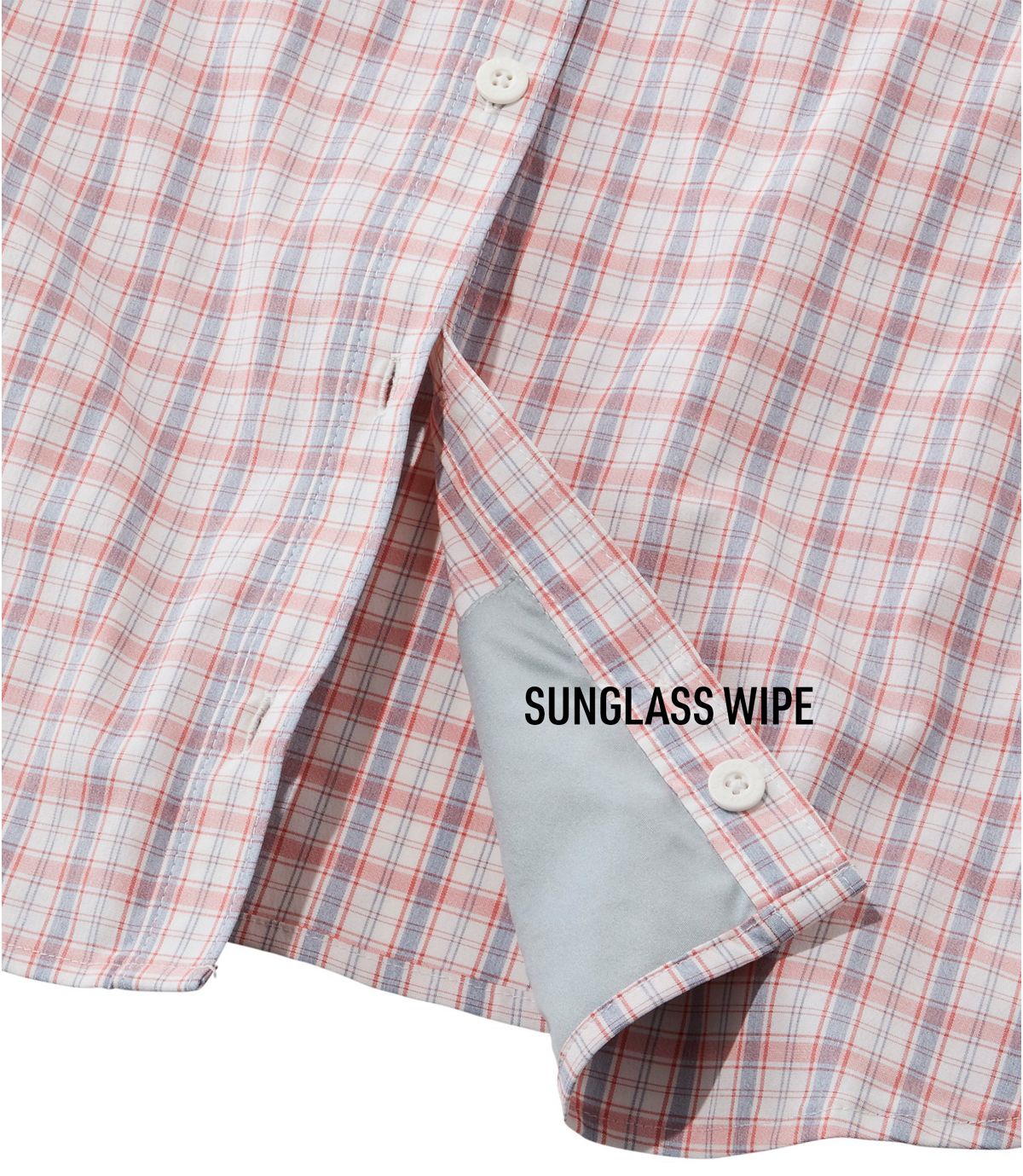 L.L.Bean Women's Tropicwear Pro Stretch Shirt, Long-Sleeve Plaid