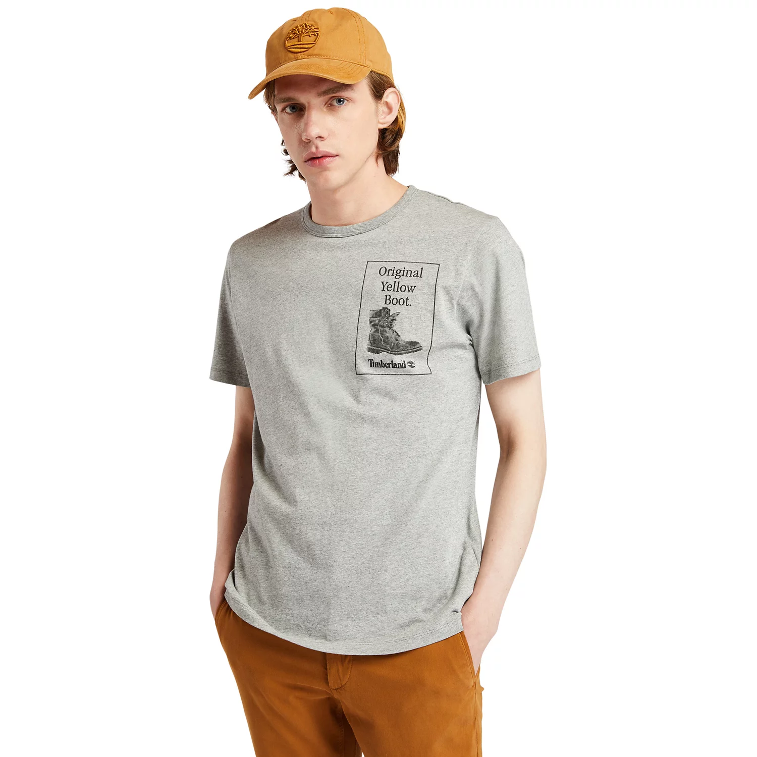 Men's Yellow Boot Short-Sleeve T-Shirt