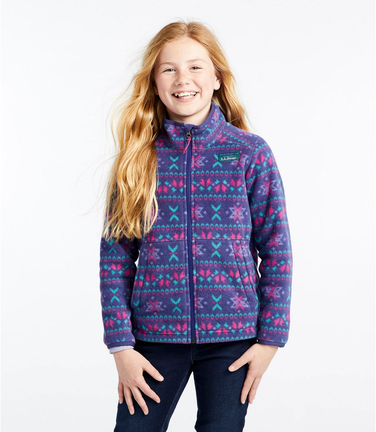 L.L.Bean Kids' Mountain Classic Fleece, Print