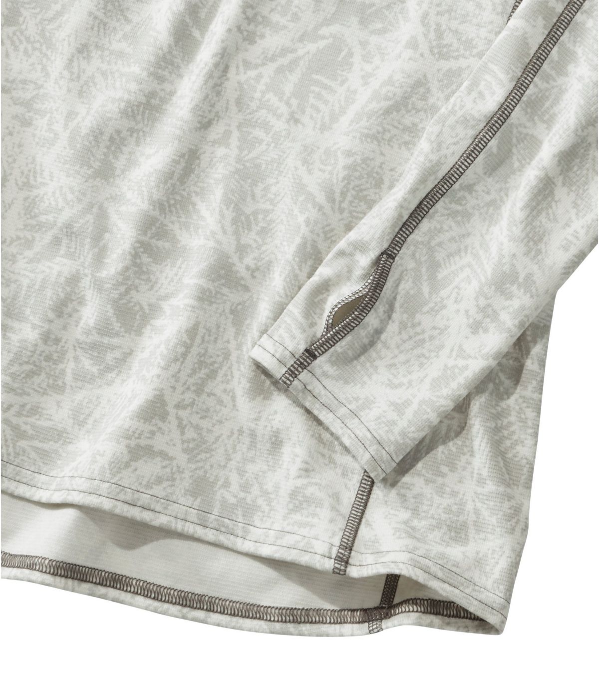 L.L.Bean Women's L.L.Bean Midweight Crew Base Layer, Long Sleeve, Print