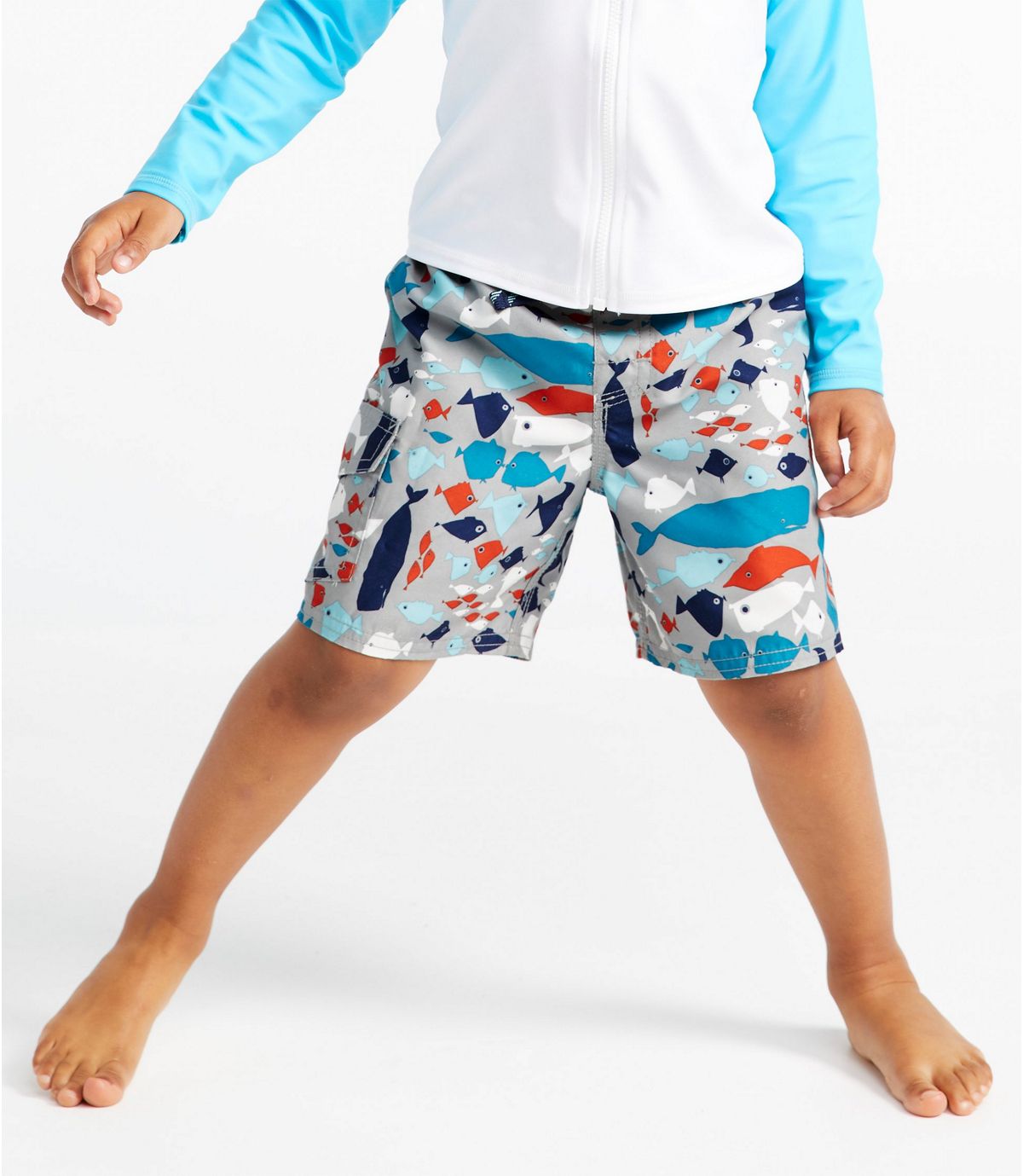 L.L.Bean Toddler BeanSport Swim Shorts, Print