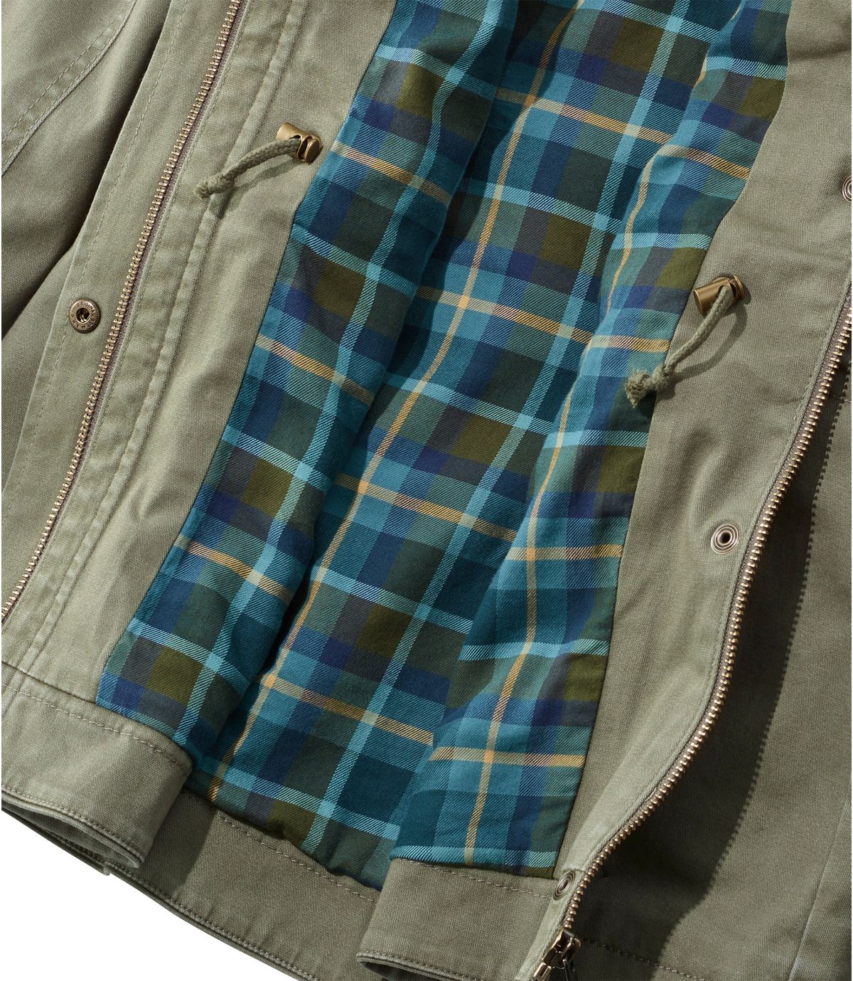 L.L.Bean Women's Classic Utility Jacket, Flannel-Lined