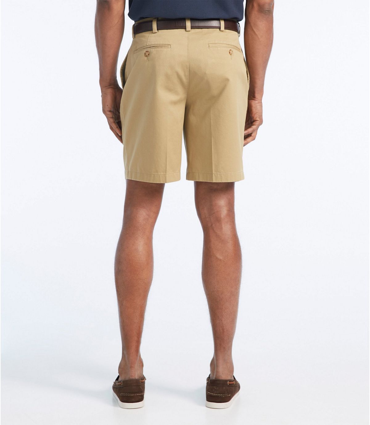 L.L.Bean Men's Wrinkle-Free Double L® Chino Shorts, Natural Fit Plain Front 8" Inseam