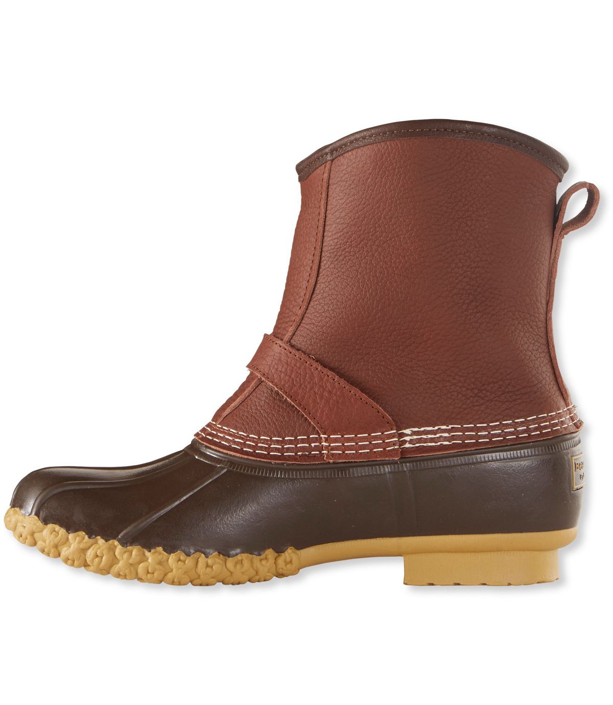 L.L.Bean L.L.Bean Boots Tumbled-Leather, 9" Lounger Shearling-Lined