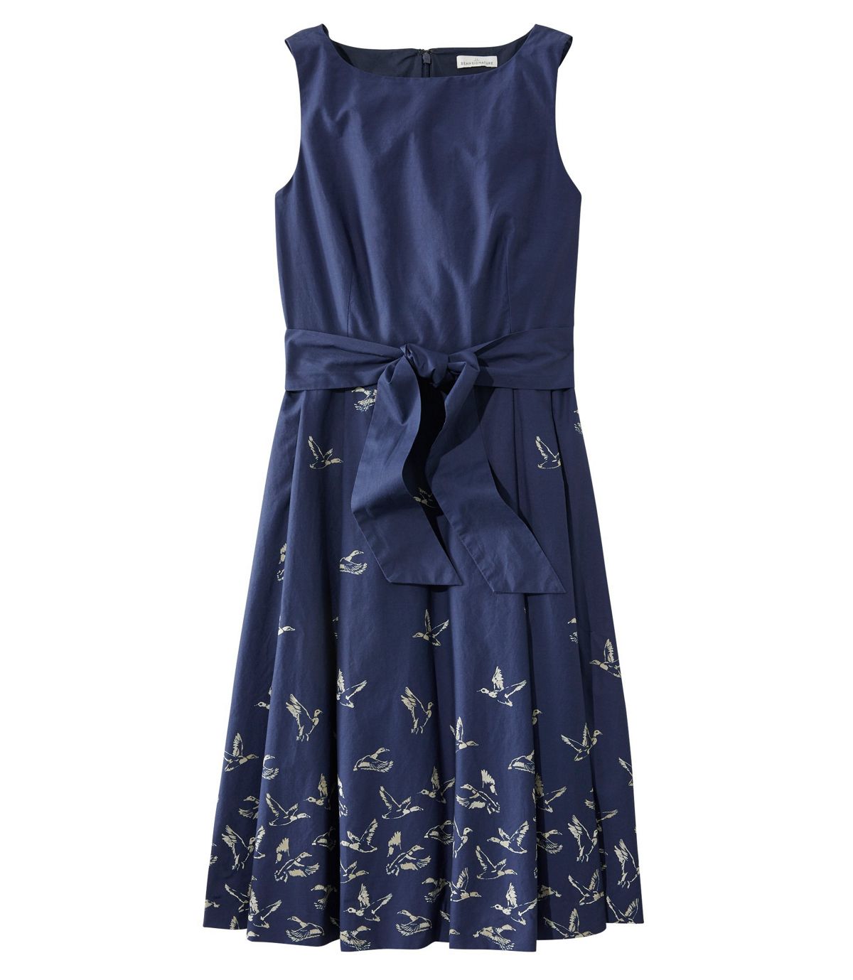 L.L.Bean Women's Signature Poplin Dress, Print