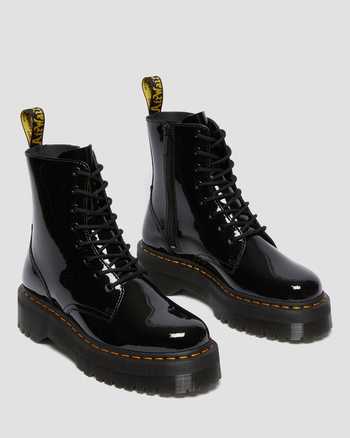 Jadon Patent Leather Platform Boots,MEN'S PLATFORMS,no.451