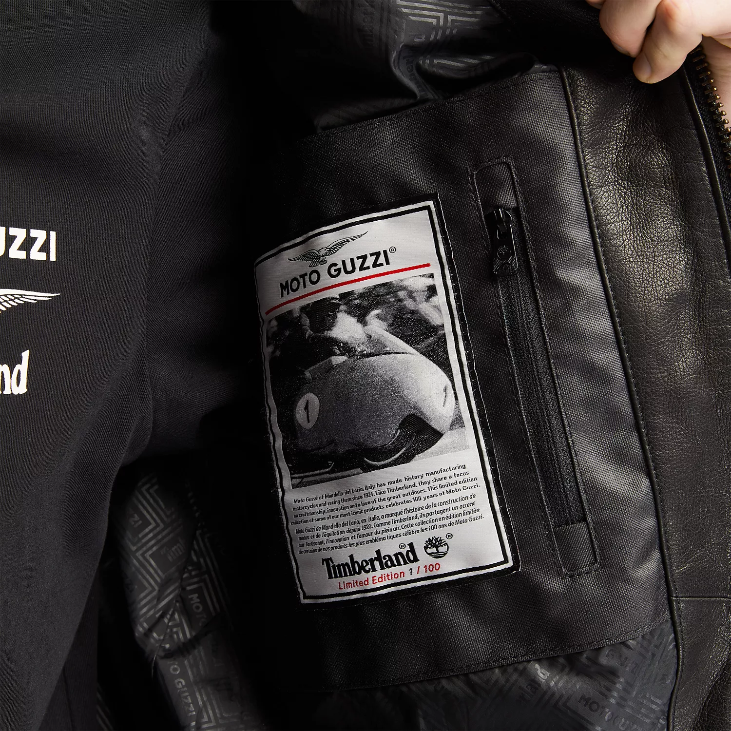 Men's Moto Guzzi x TimberlandLeather Jacket