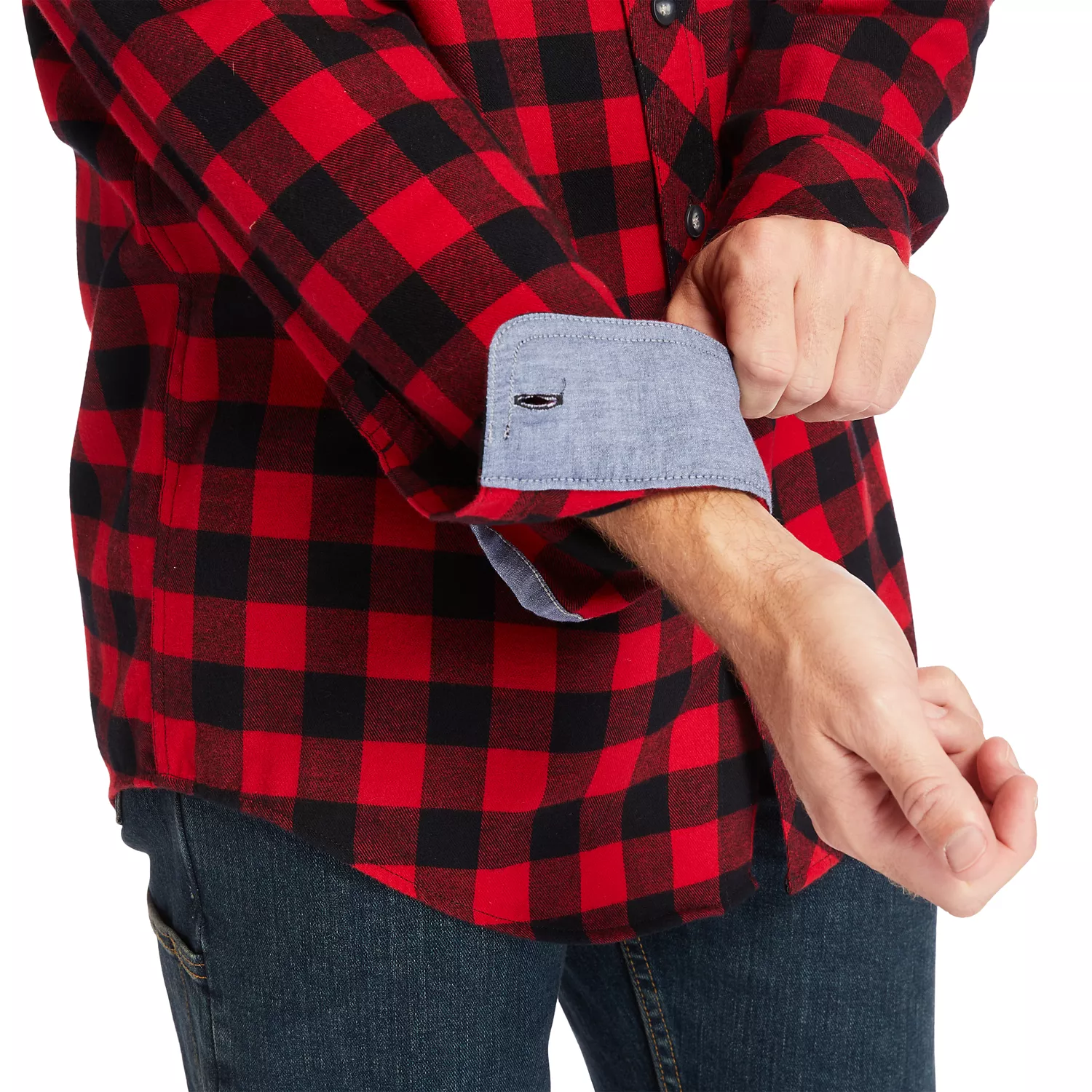 Men's Big & Tall Timberland PRO Woodfort Mid-Weight Flannel Work Shirt