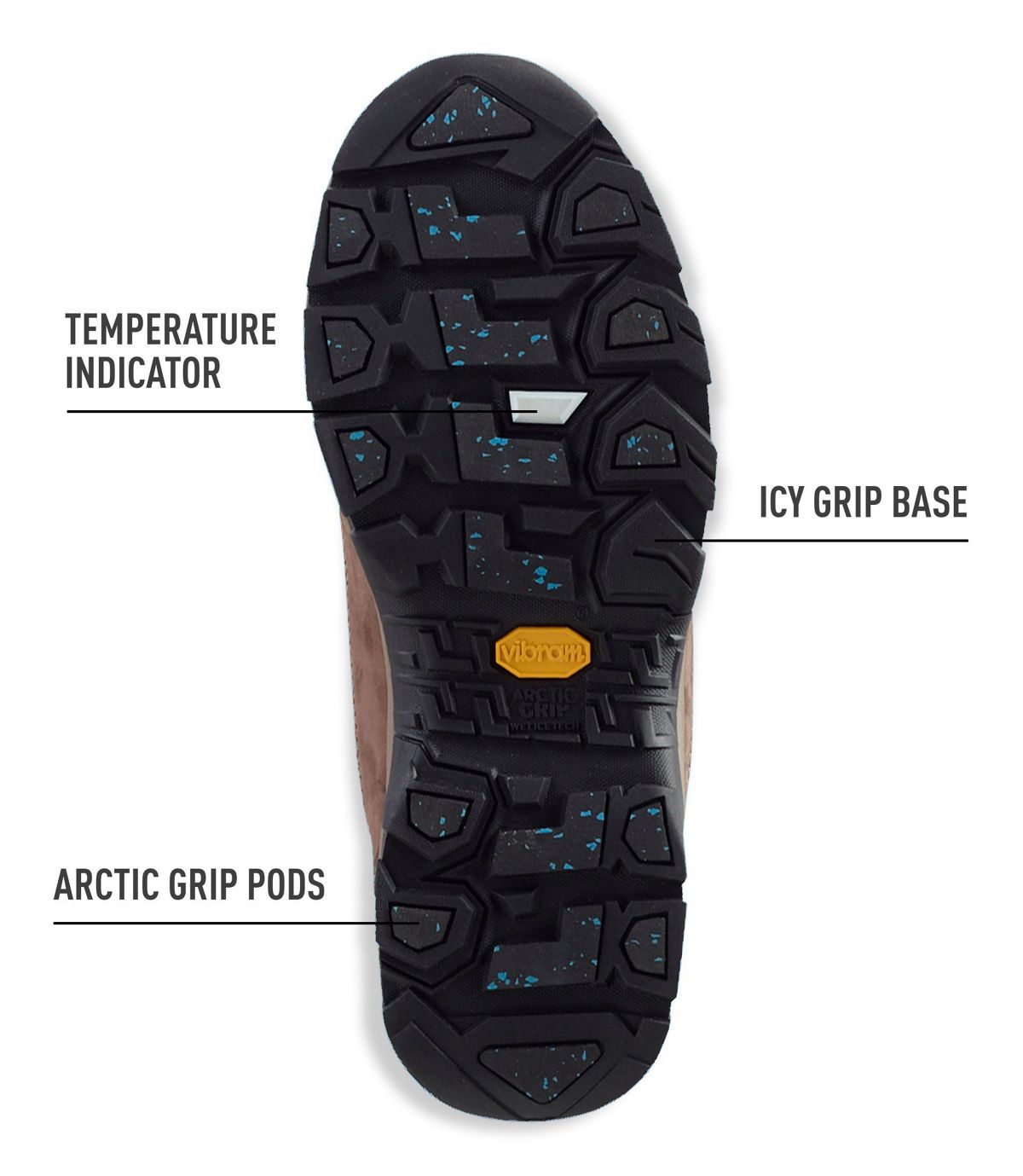 L.L.Bean Snow Sneakers with Arctic Grip, Mid Lace-Up