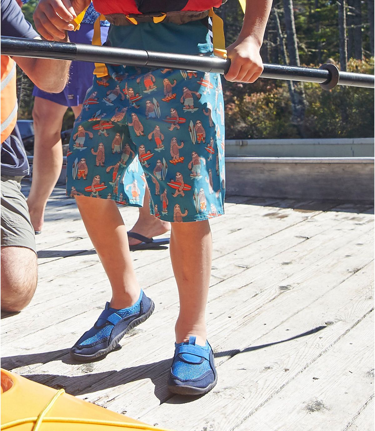 L.L.Bean Boys' BeanSport Swim Shorts, Print