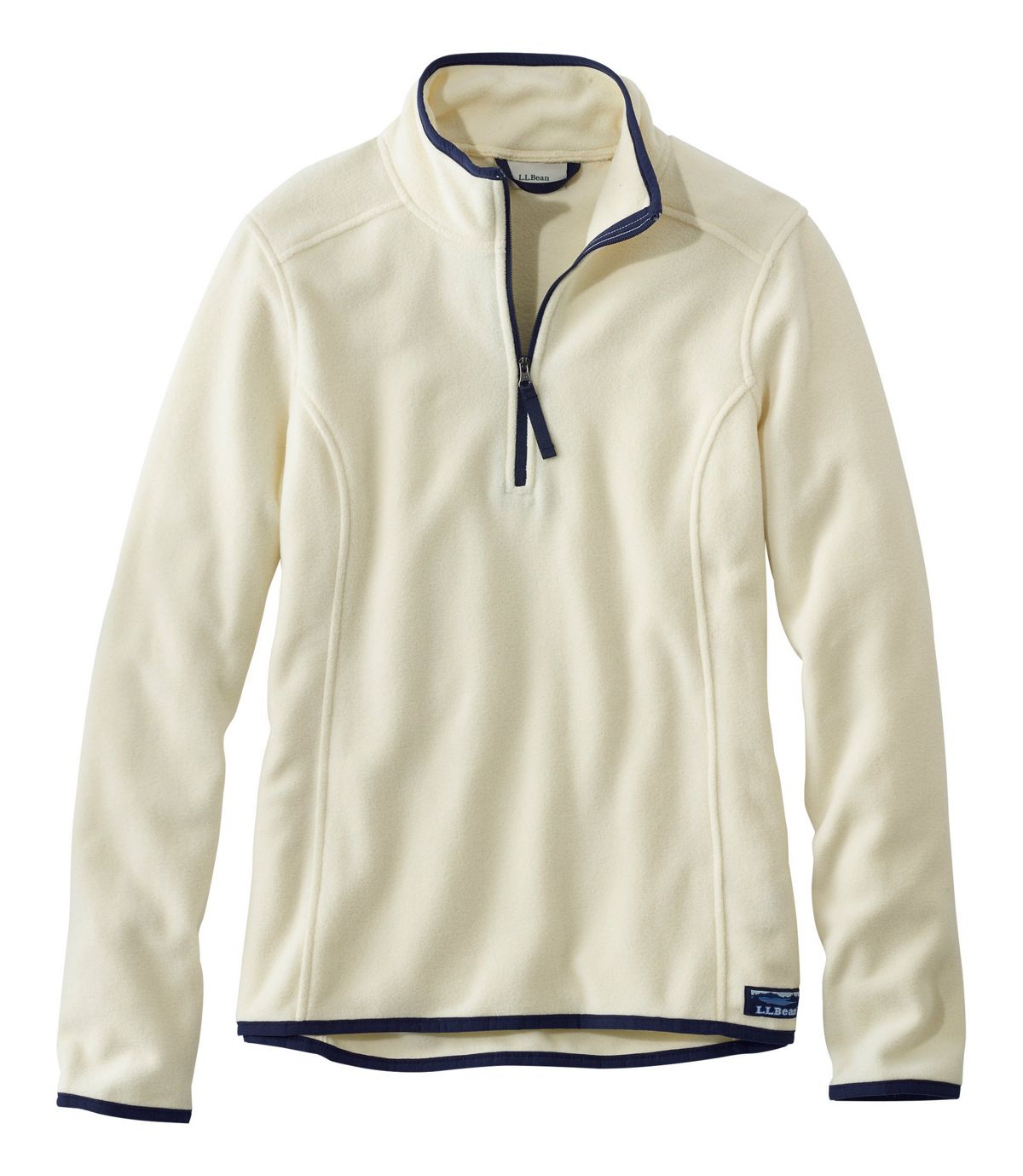 L.L.Bean Women's Soft-Brushed Fitness Fleece Pullover, Quarter-Zip