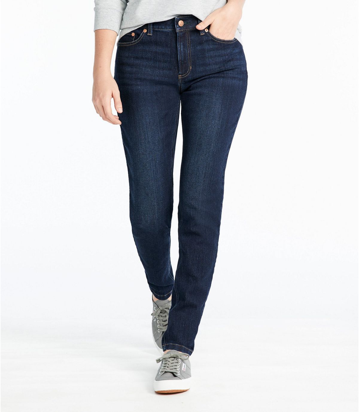 L.L.Bean Women's BeanFlex Jeans, Favorite Fit Skinny-Leg