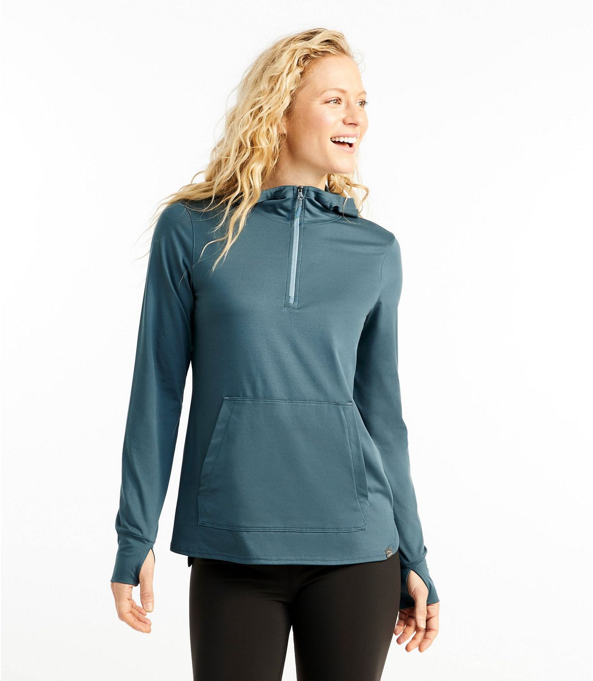 L.L.Bean All-Day Active UPF Quarter-Zip Hoodie