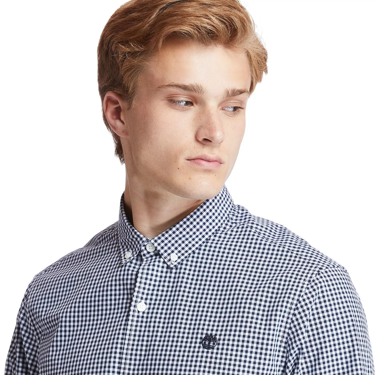 Men's Suncook River Long-Sleeve Poplin Gingham Shirt