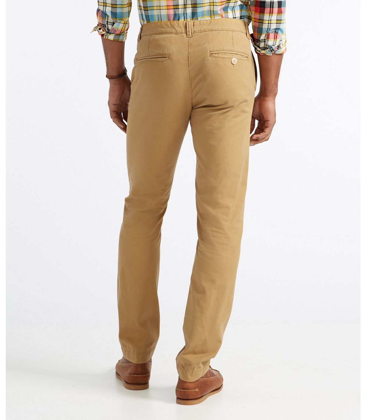 L.L.Bean Men's Signature Washed Canvas Cloth Pants, Slim Straight