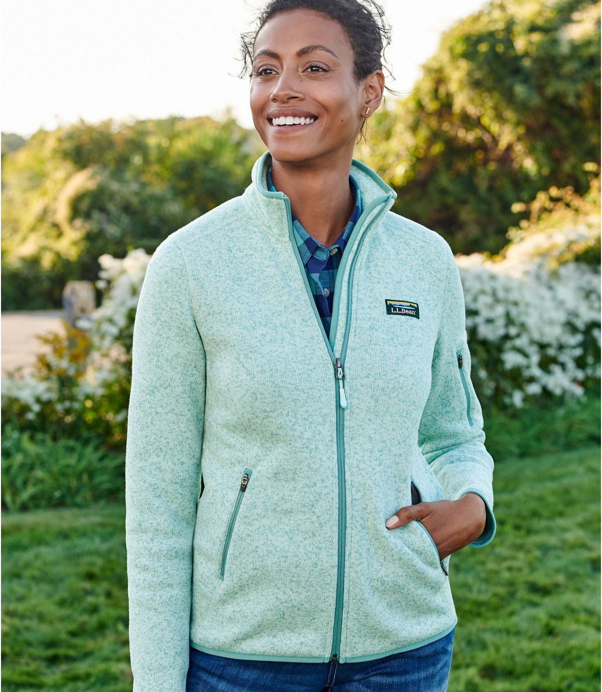 L.L.Bean Women's L.L.Bean Sweater Fleece Full-Zip Jacket