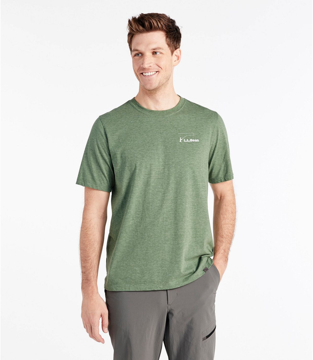 L.L.Bean Men's Technical Fishing Graphic Tees, Short-Sleeve