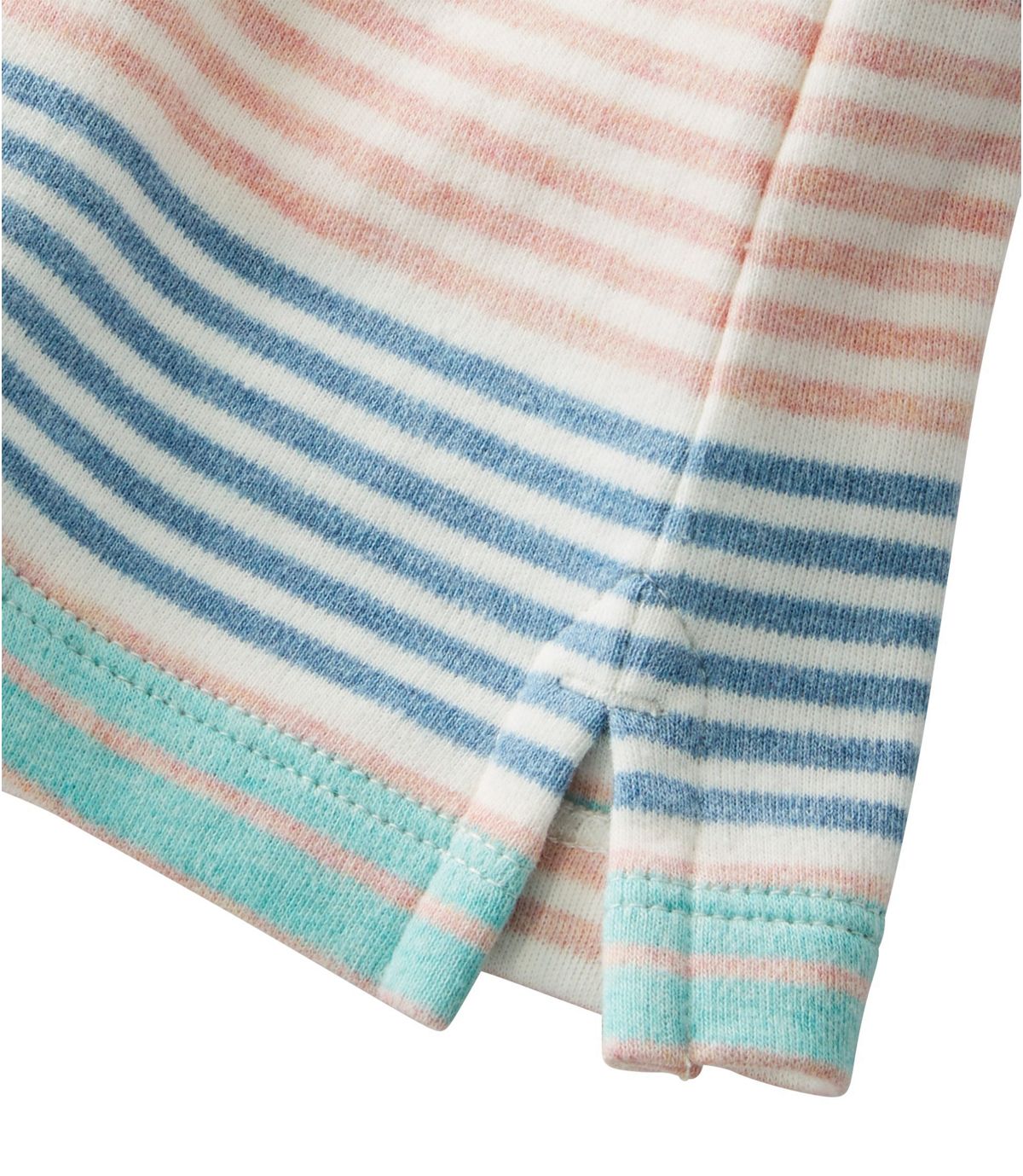 L.L.Bean Women's L.L.Bean Tee, Three-Quarter-Sleeve Splitneck Tunic Stripe