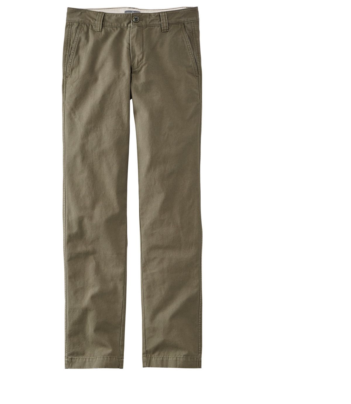 L.L.Bean Men's Signature Washed Canvas Cloth Pants, Slim Straight