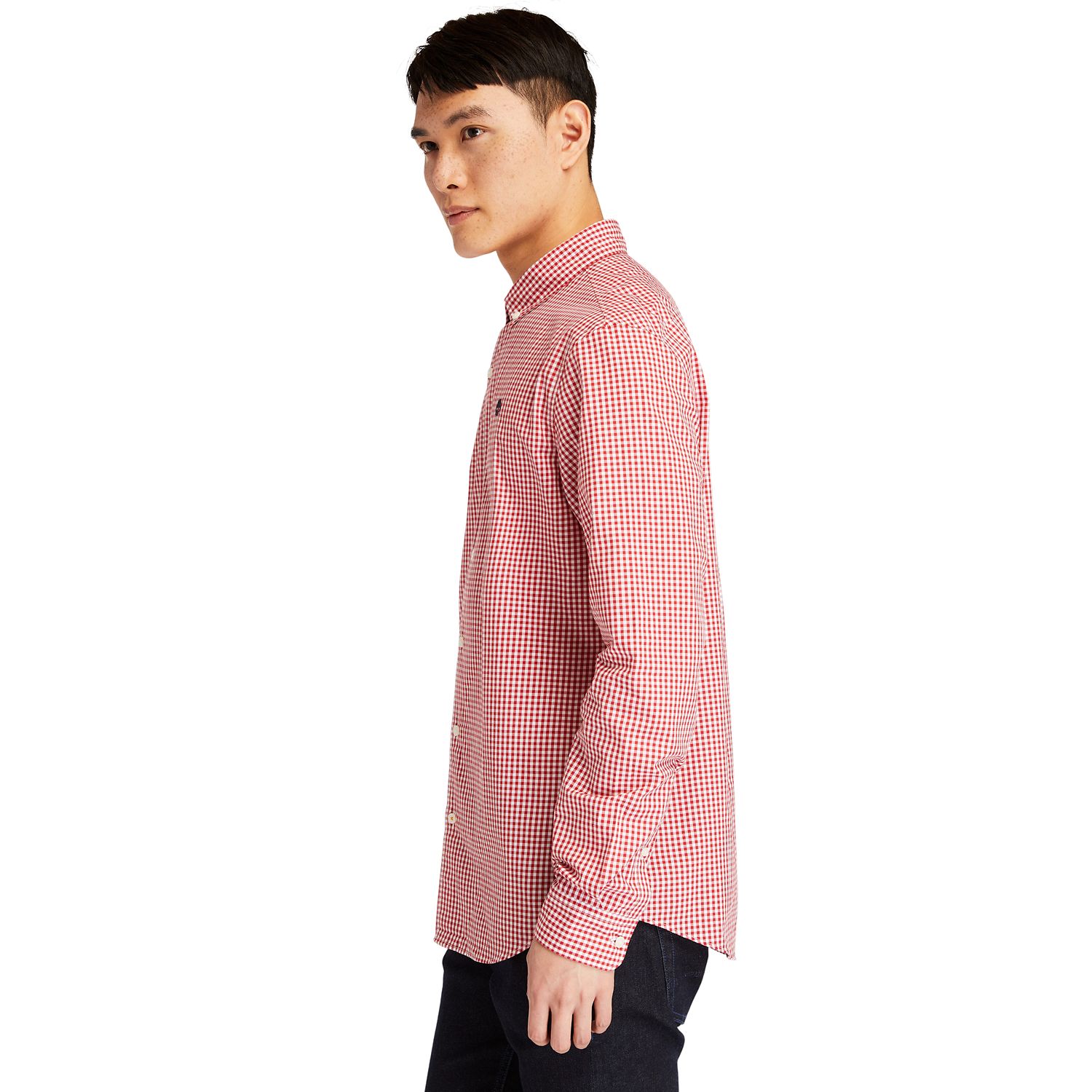 Men's Suncook River Long-Sleeve Poplin Gingham Shirt