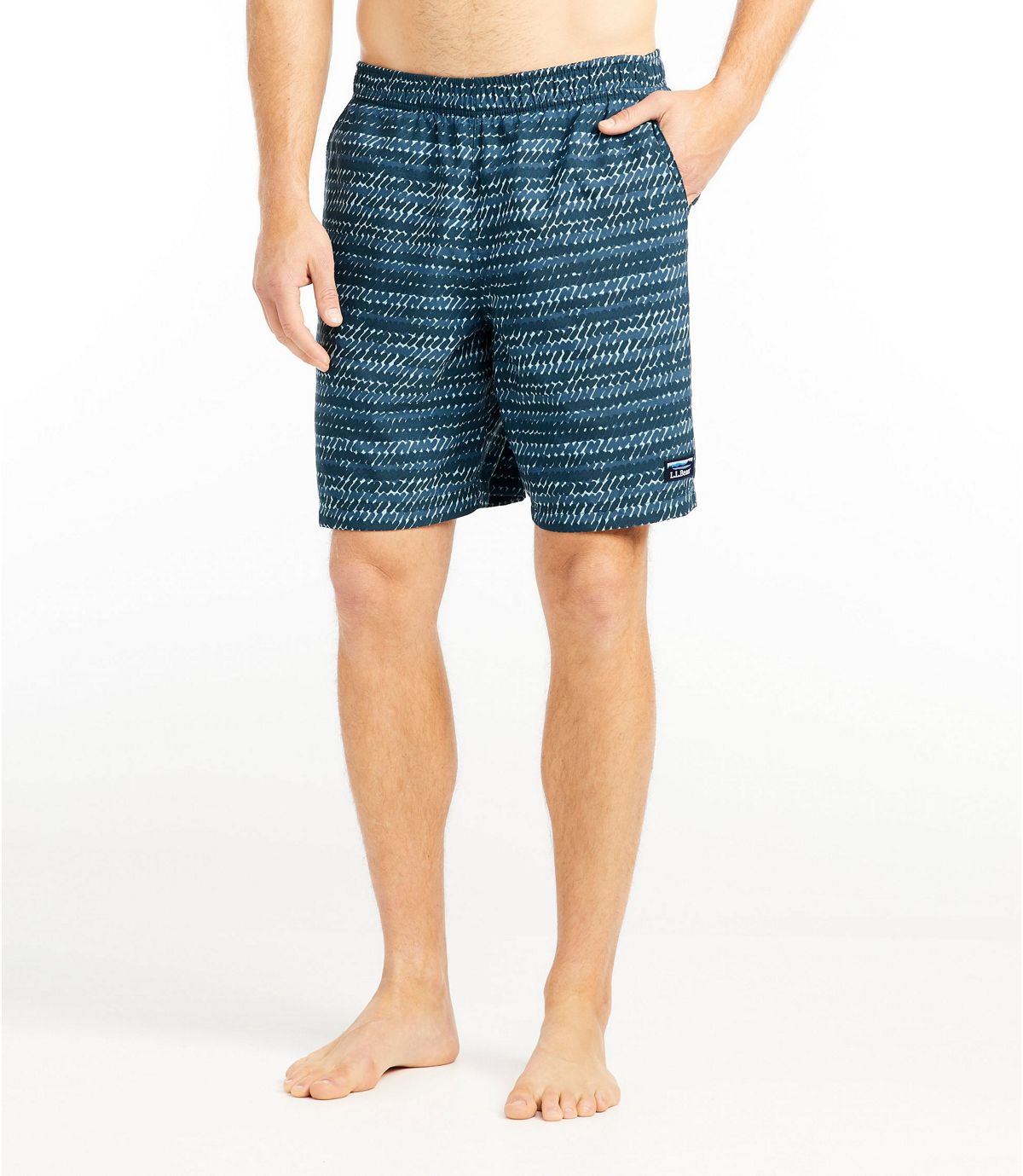 L.L.Bean Men's Classic Supplex Sport Shorts, 8" Print