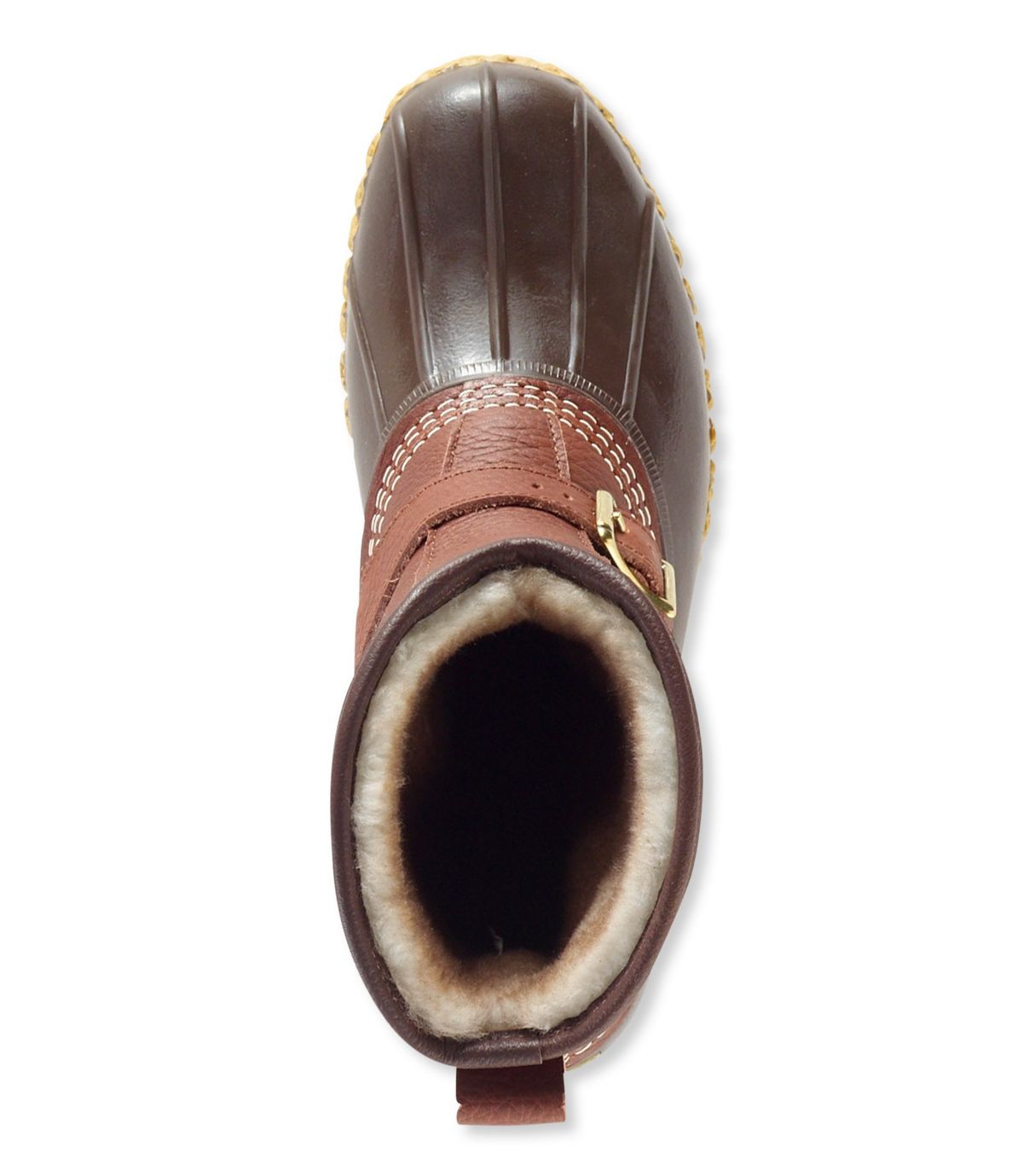 L.L.Bean L.L.Bean Boots Tumbled-Leather, 9" Lounger Shearling-Lined