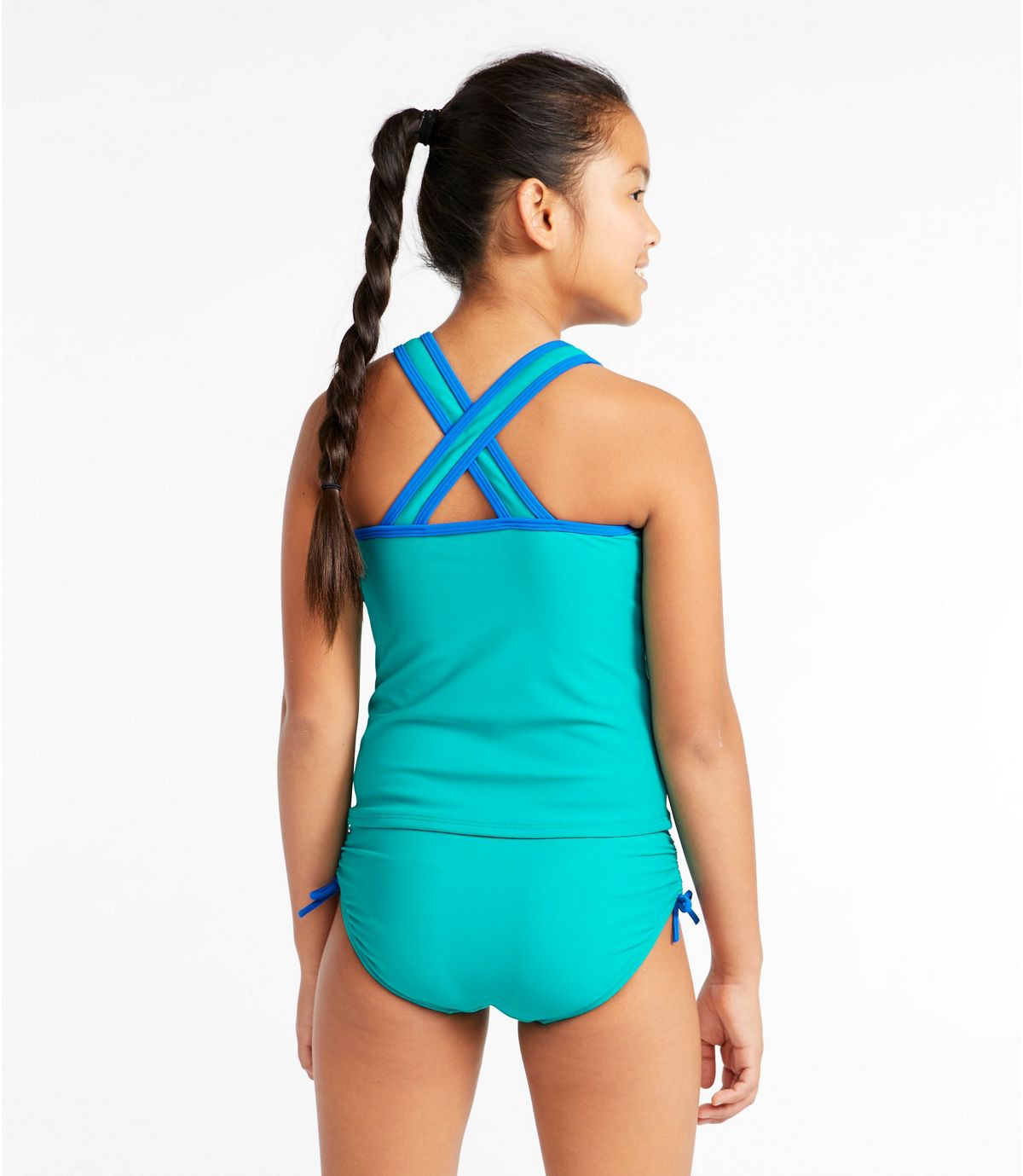 L.L.Bean Girls' Tide Surfer Swimsuit, Two-Piece