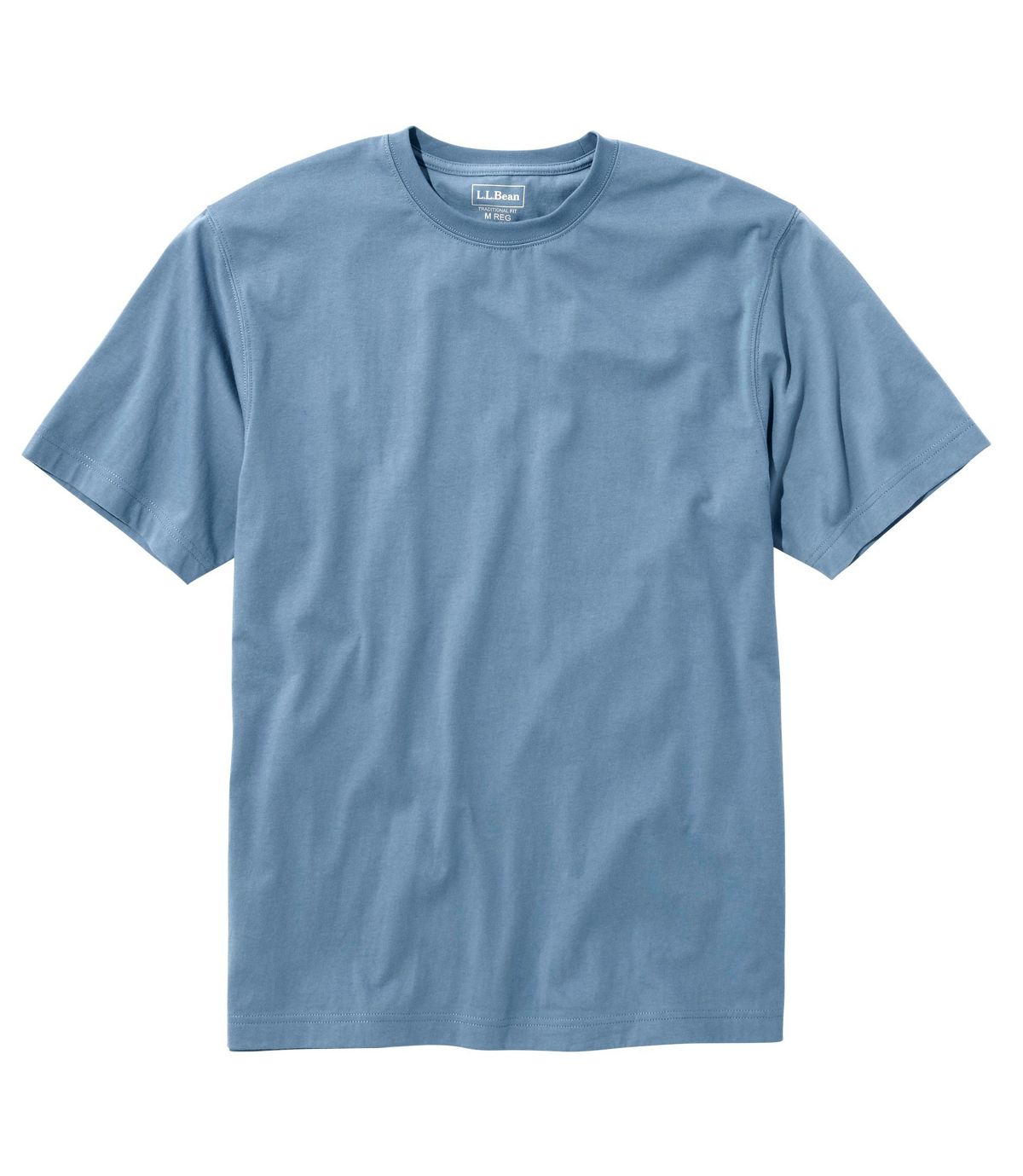 L.L.Bean Men's Carefree Unshrinkable Tee, Traditional Fit Short-Sleeve