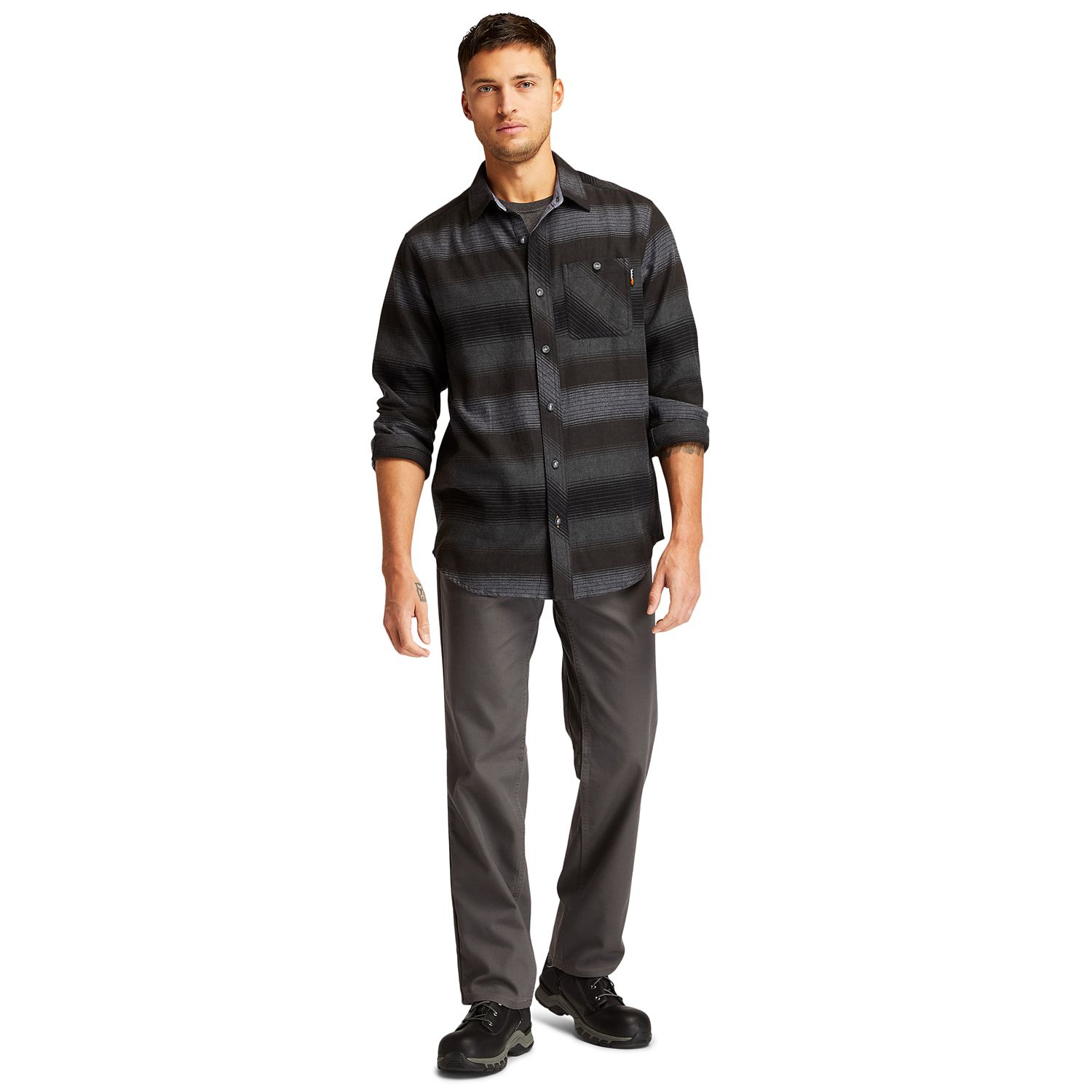 Men's Timberland PRO Woodfort Midweight Flannel Work Shirt