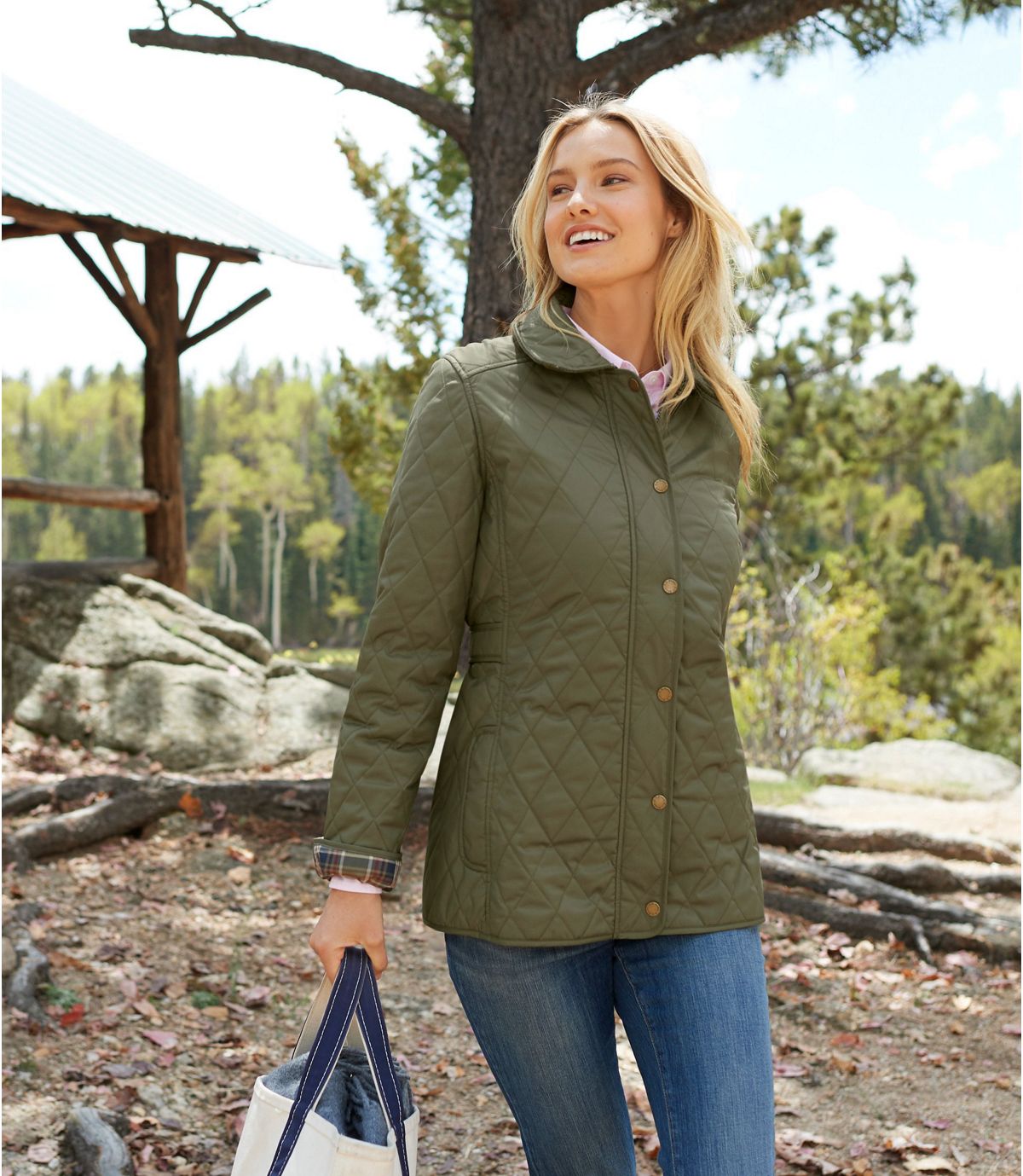 L.L.Bean Women's Quilted Riding Jacket