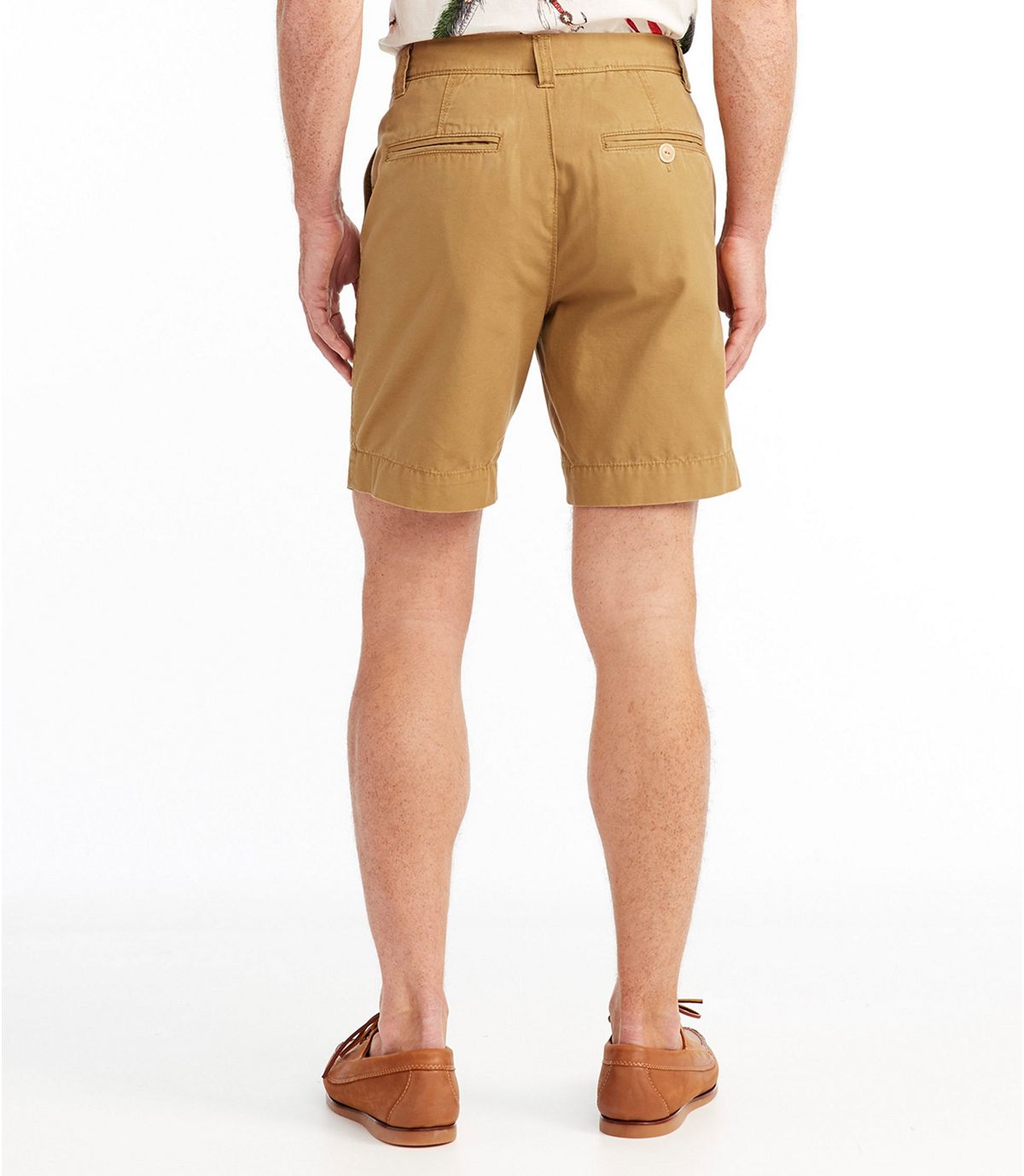 L.L.Bean Men's Signature Washed-Canvas Cloth Shorts, Slim Straight 8"