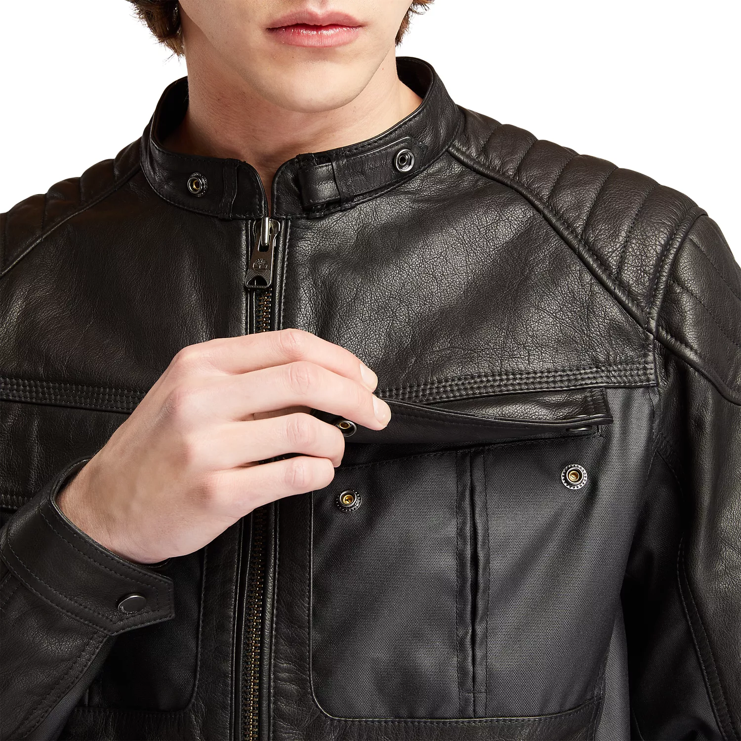 Men's Moto Guzzi x TimberlandLeather Jacket
