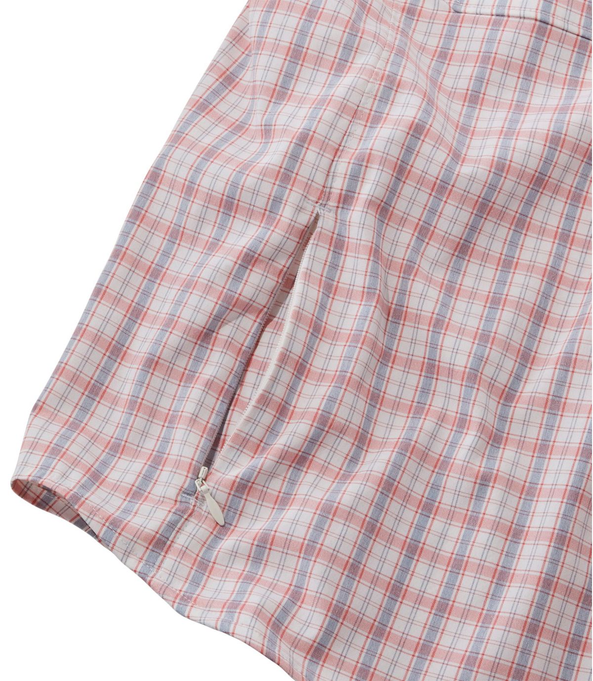 L.L.Bean Women's Tropicwear Pro Stretch Shirt, Long-Sleeve Plaid