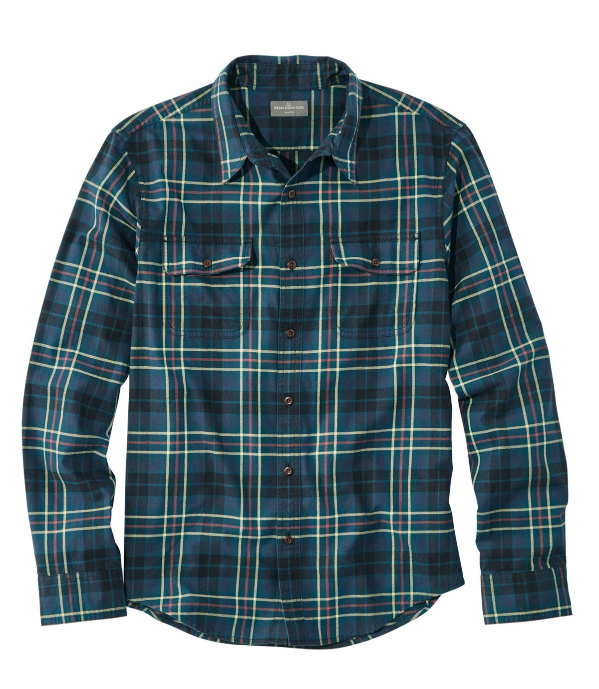 L.L.Bean Men's Signature Castine Flannel Shirt, Plaid