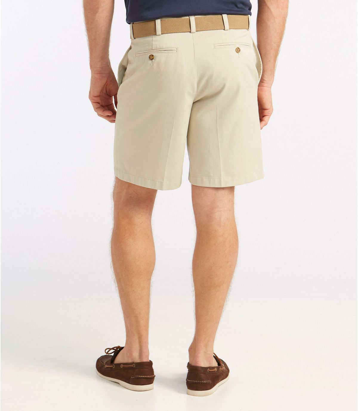 L.L.Bean Men's Double L® Chino Shorts, Classic Fit Plain Front 8" Inseam