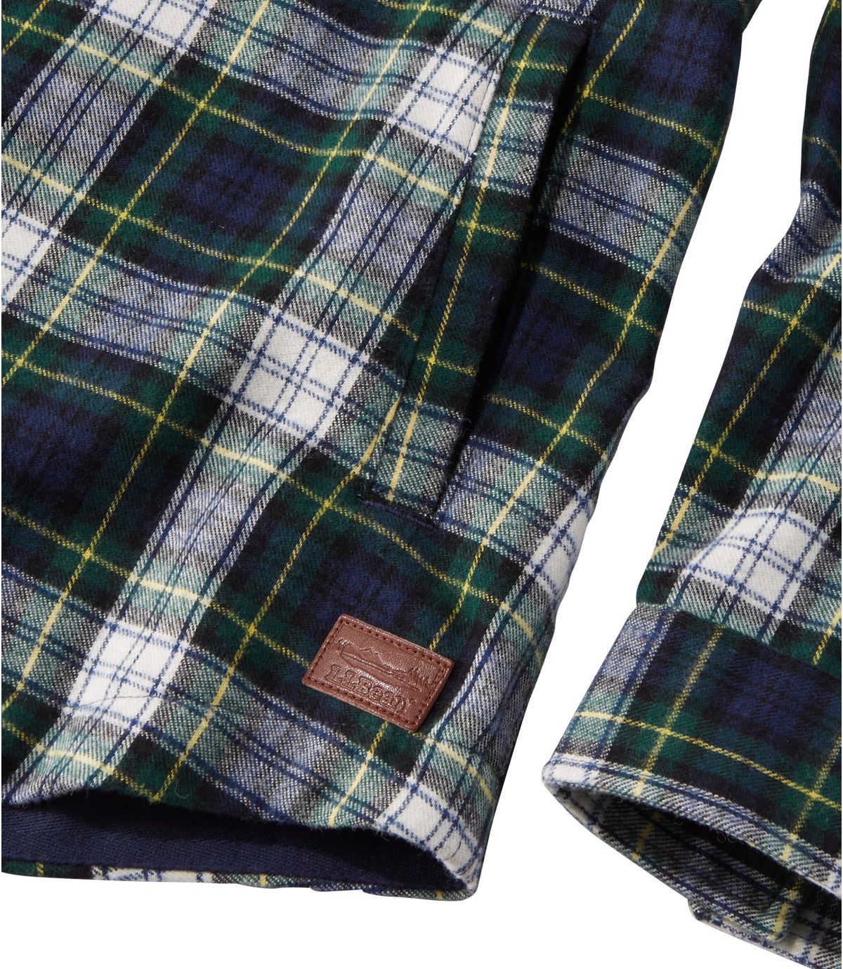 L.L.Bean Women's Scotch Plaid Flannel Shirt, Relaxed Zip Hoodie