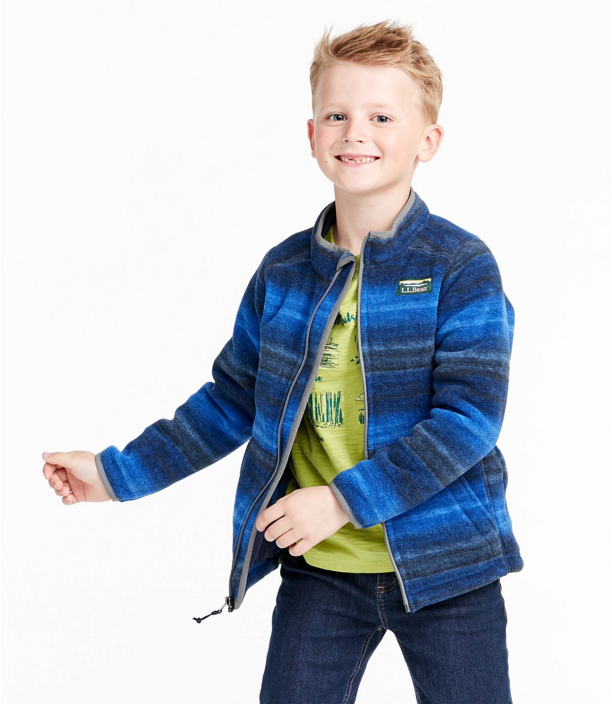 L.L.Bean Kids' Mountain Classic Fleece, Print