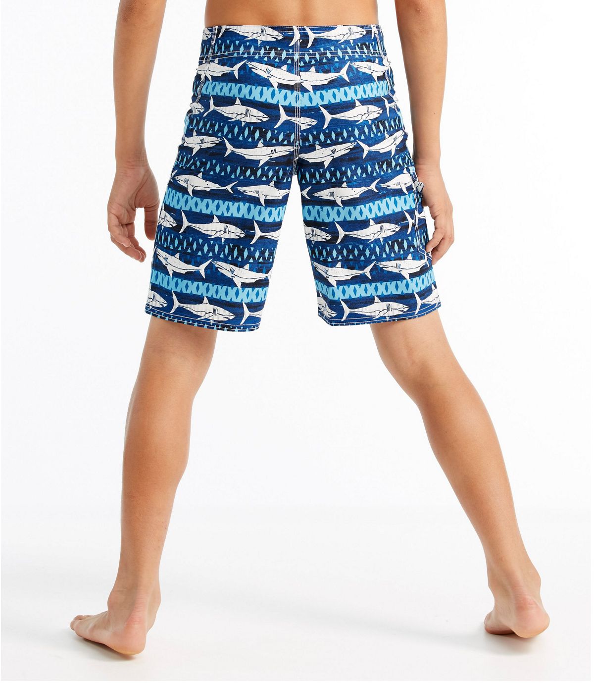 L.L.Bean Boys' Riptide Stretch Board Shorts, Print