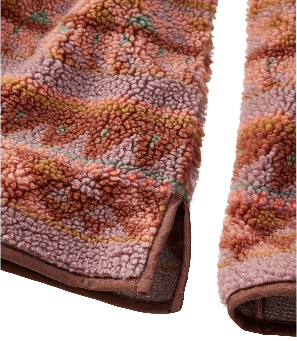 L.L.Bean Women's Signature Sherpa Fleece Pullover, Quarter-Zip Jacquard